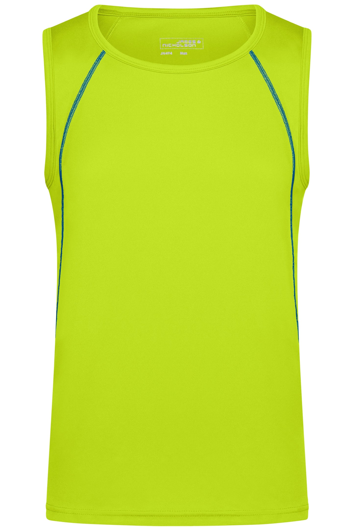 JN494 - Men's Sports Tanktop in bright-yellow/bright-blue Größe S von Daiber