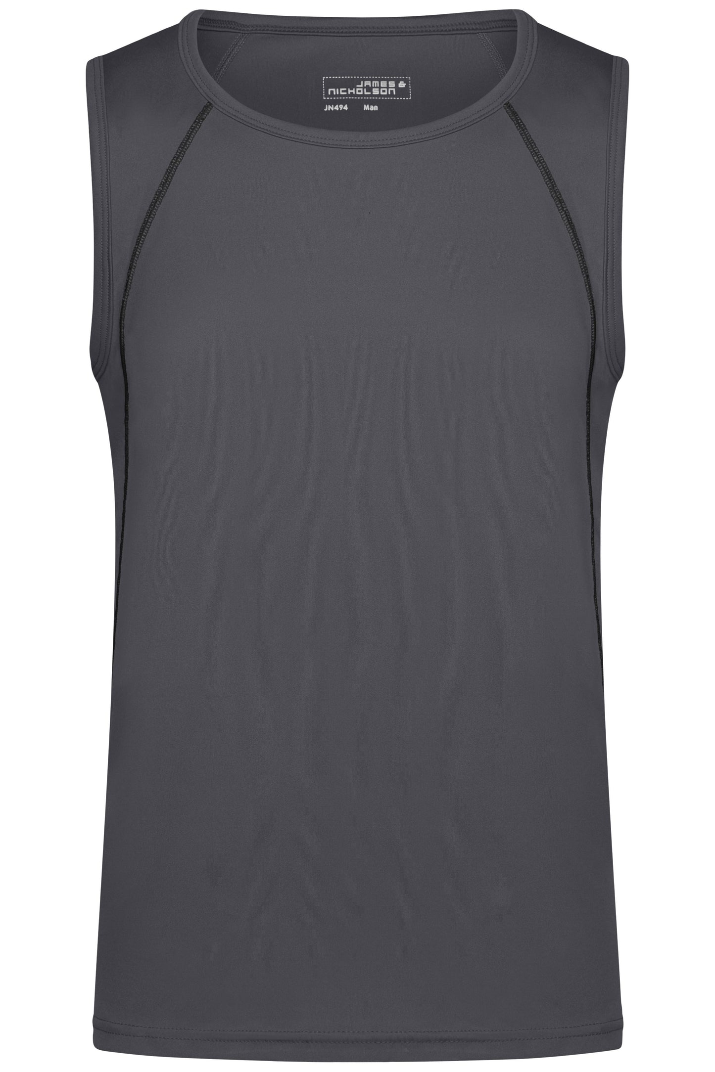 JN494 - Men's Sports Tanktop in titan/black Größe S von Daiber