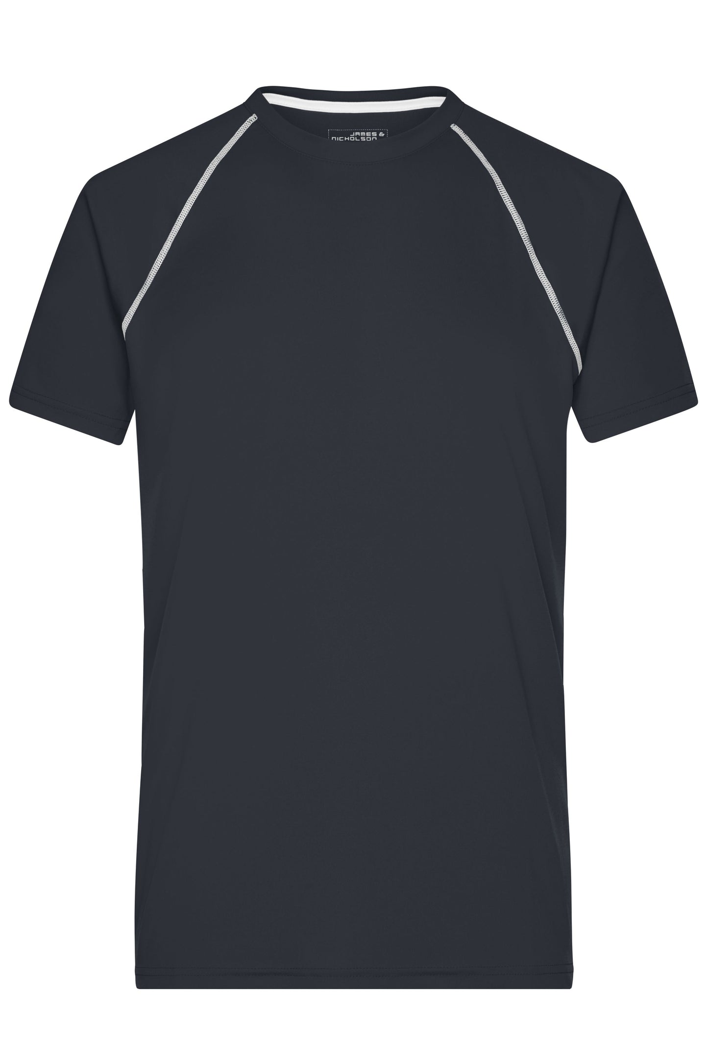 JN496 - Men's Sports T-Shirt in black/white Größe S von Daiber