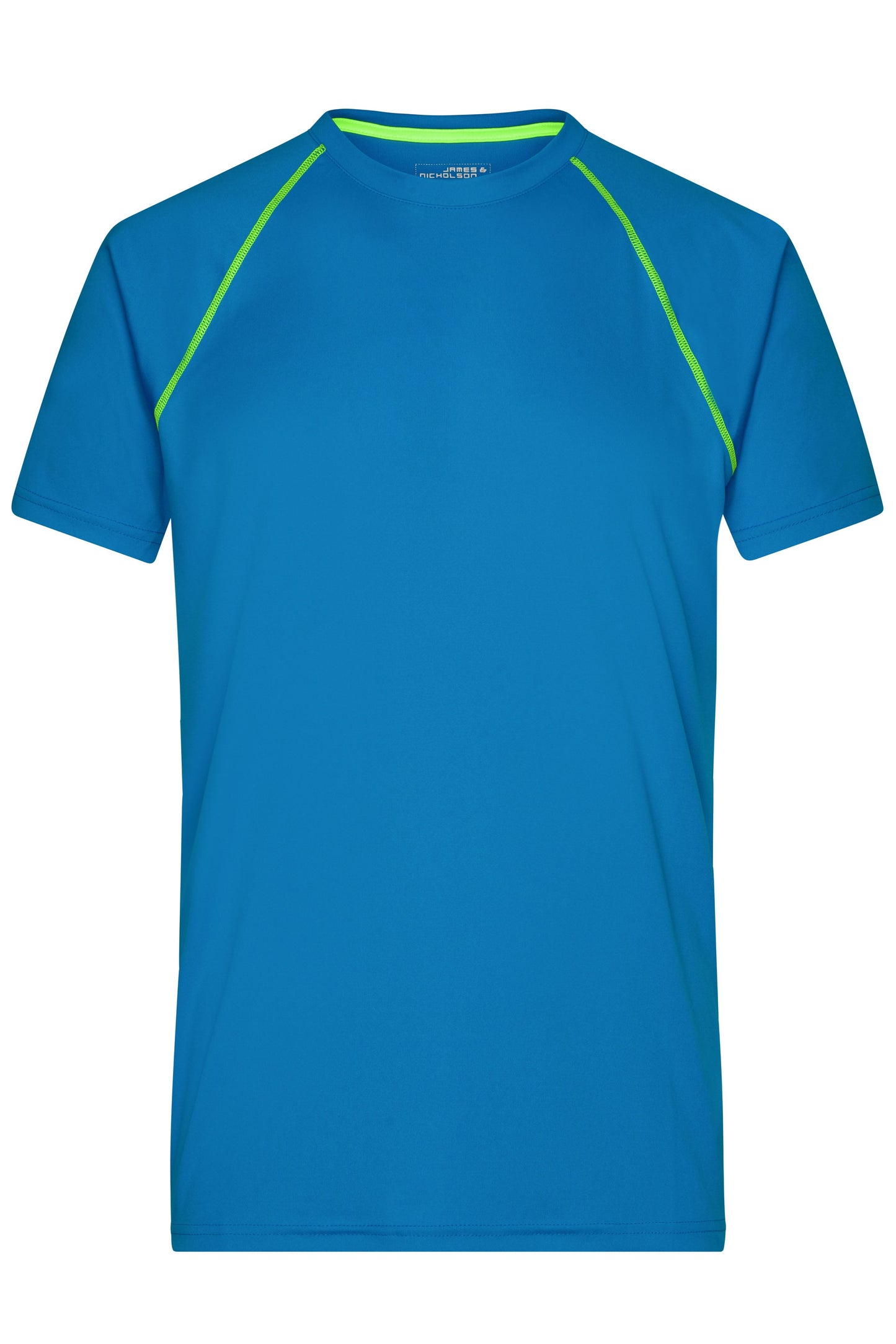 JN496 - Men's Sports T-Shirt in bright-blue/bright-yellow Größe S von Daiber