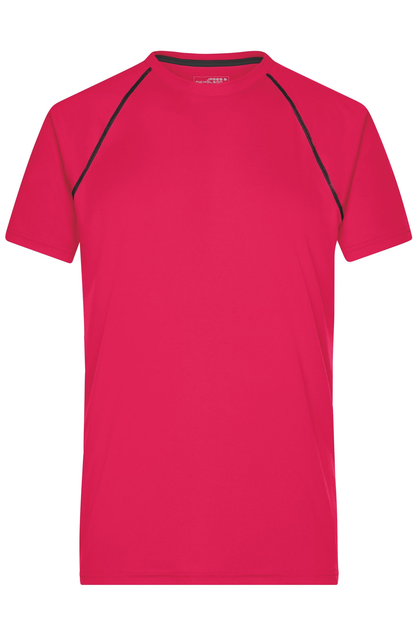 JN496 - Men's Sports T-Shirt in bright-pink/titan Größe S von Daiber