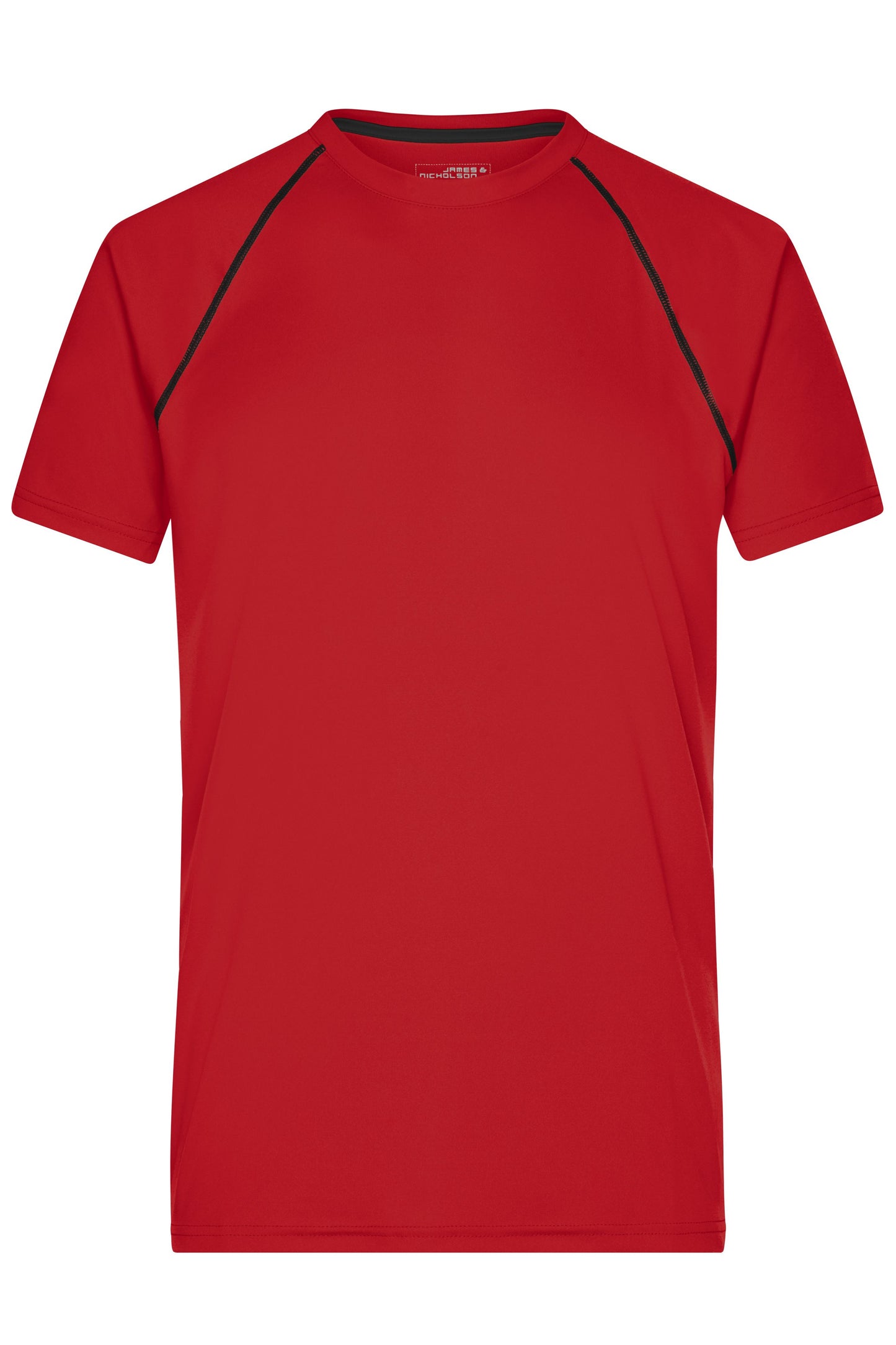JN496 - Men's Sports T-Shirt in red/black Größe S von Daiber