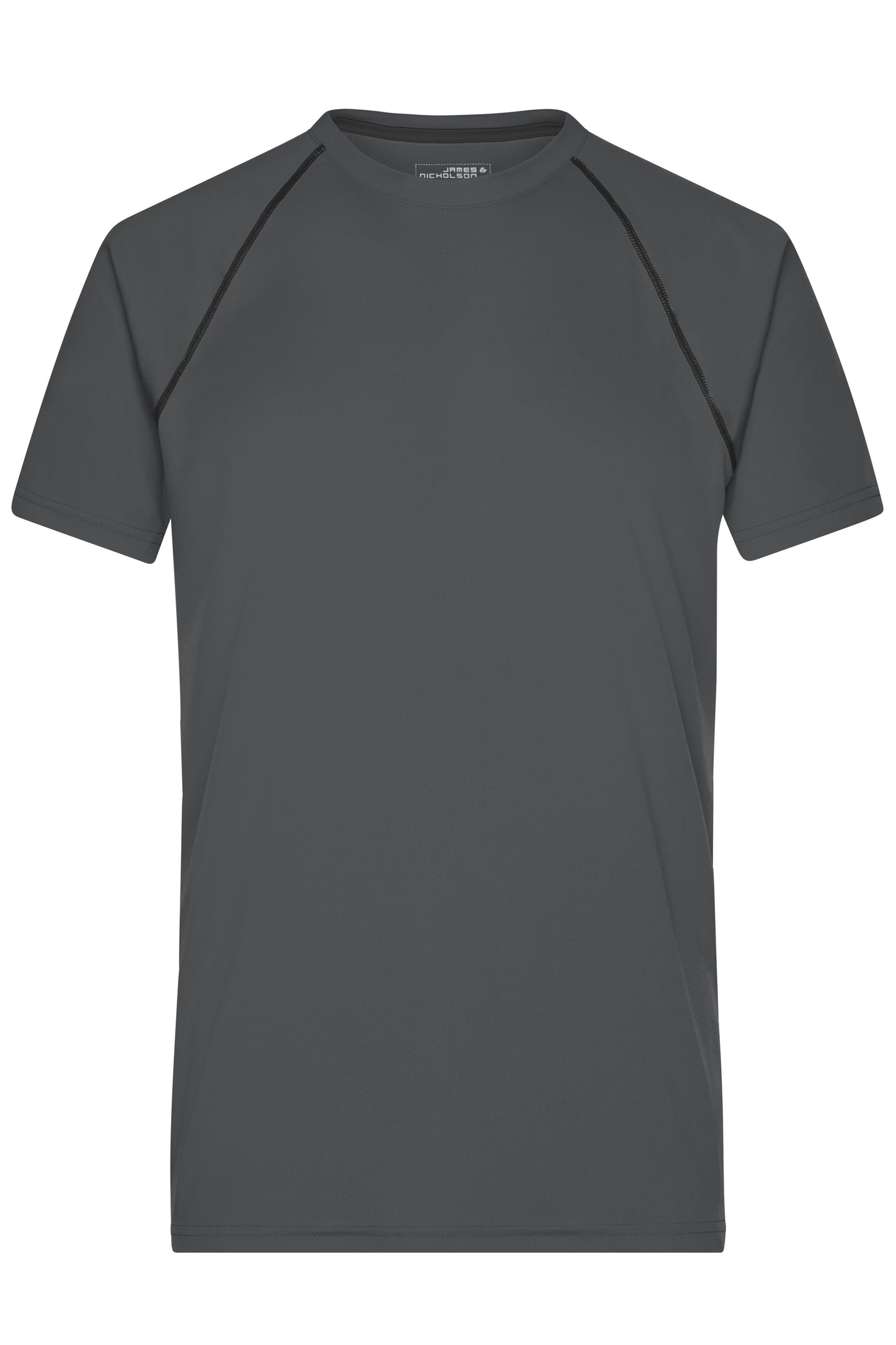 JN496 - Men's Sports T-Shirt in titan/black Größe S von Daiber