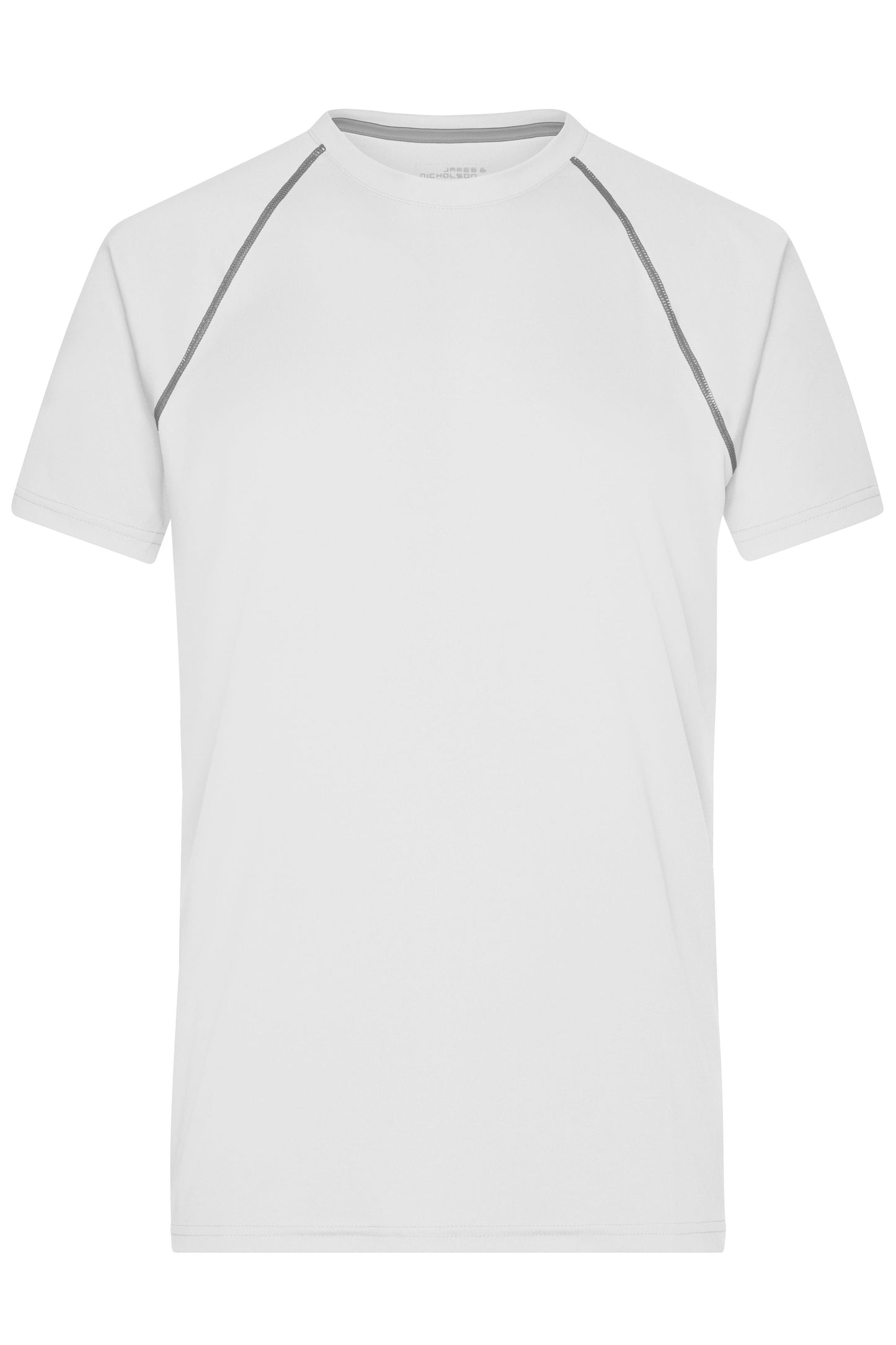 JN496 - Men's Sports T-Shirt in white/silver Größe S von Daiber