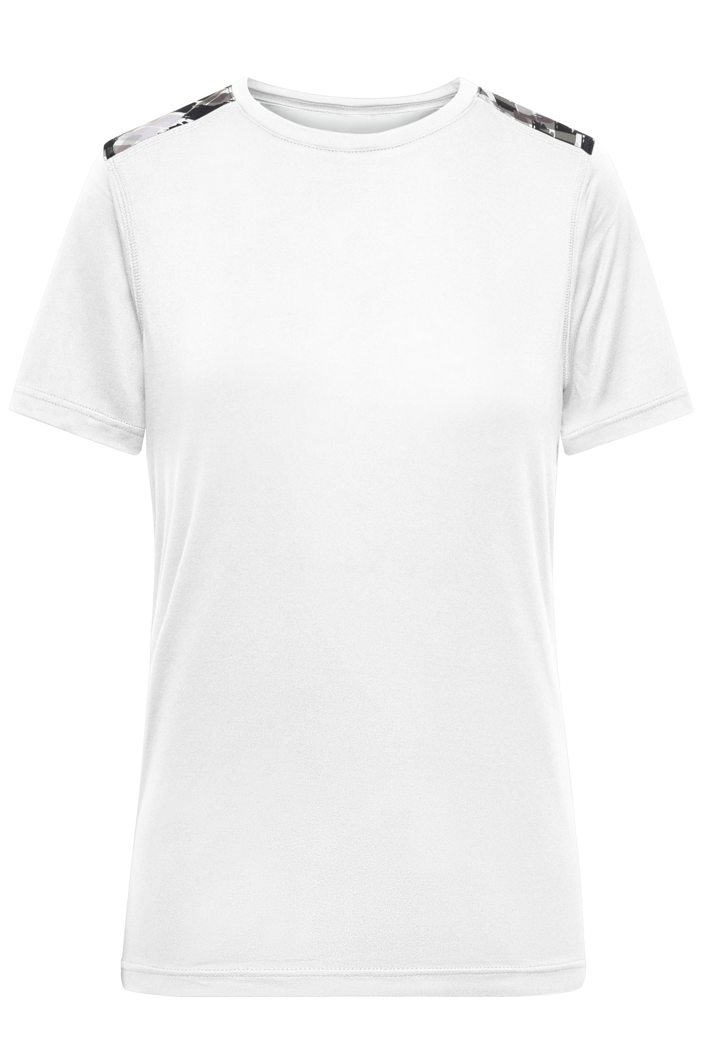 JN523 - Ladies' Sports Shirt in white/black-printed Größe XS von Daiber