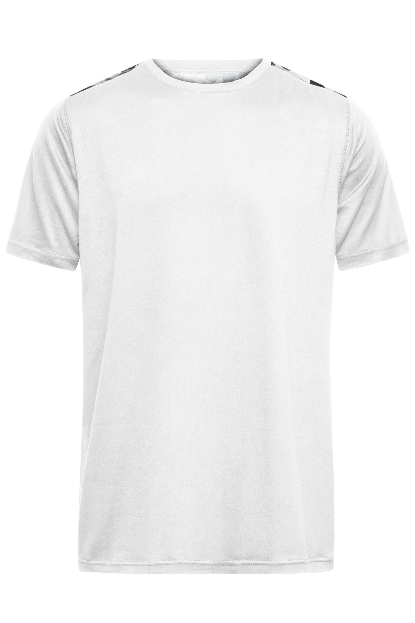 JN524 - Men's Sports Shirt in white/black-printed Größe S von Daiber
