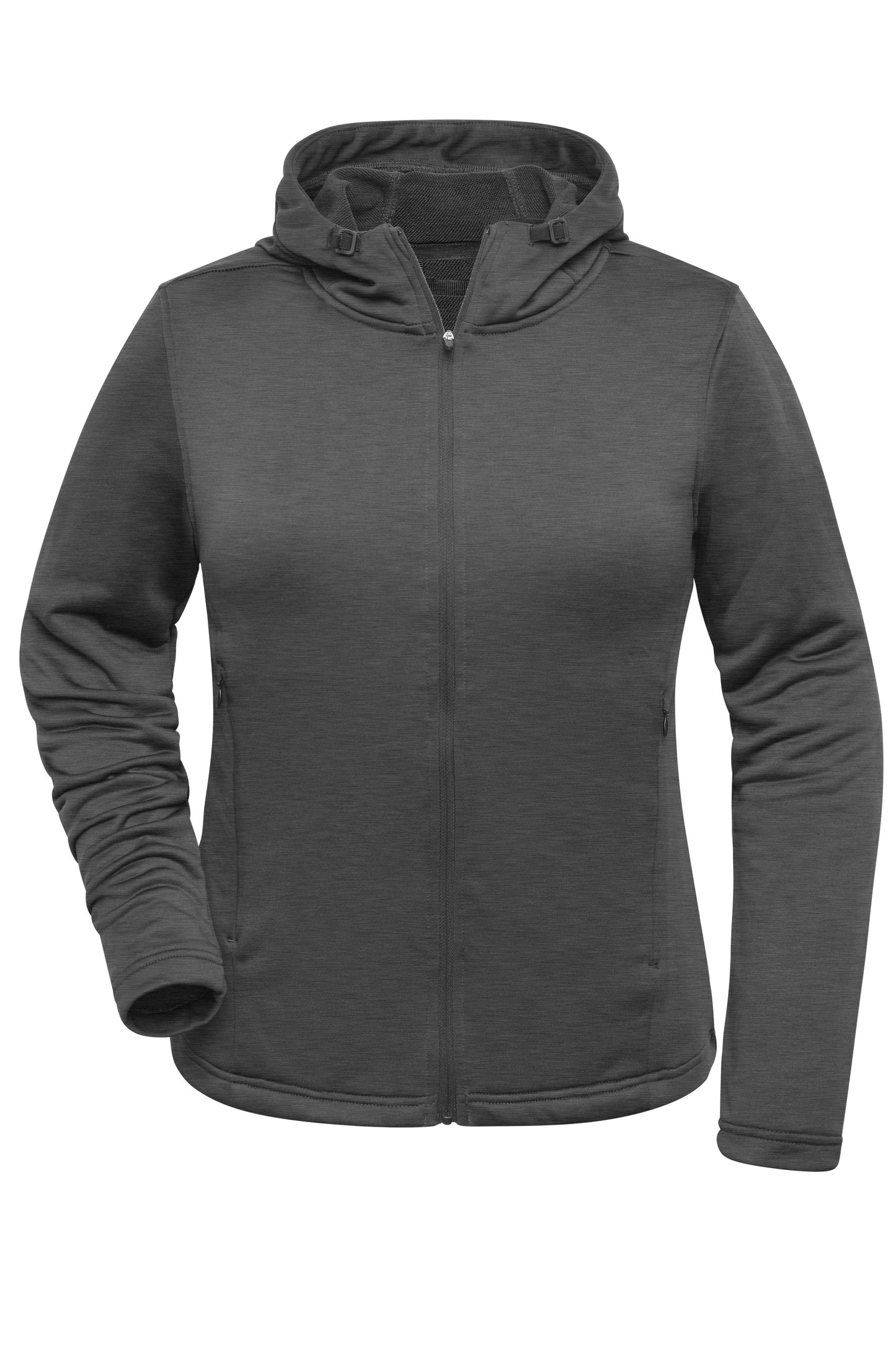 JN531 - Ladies' Sports Zip Hoody in dark-melange Größe XS von Daiber