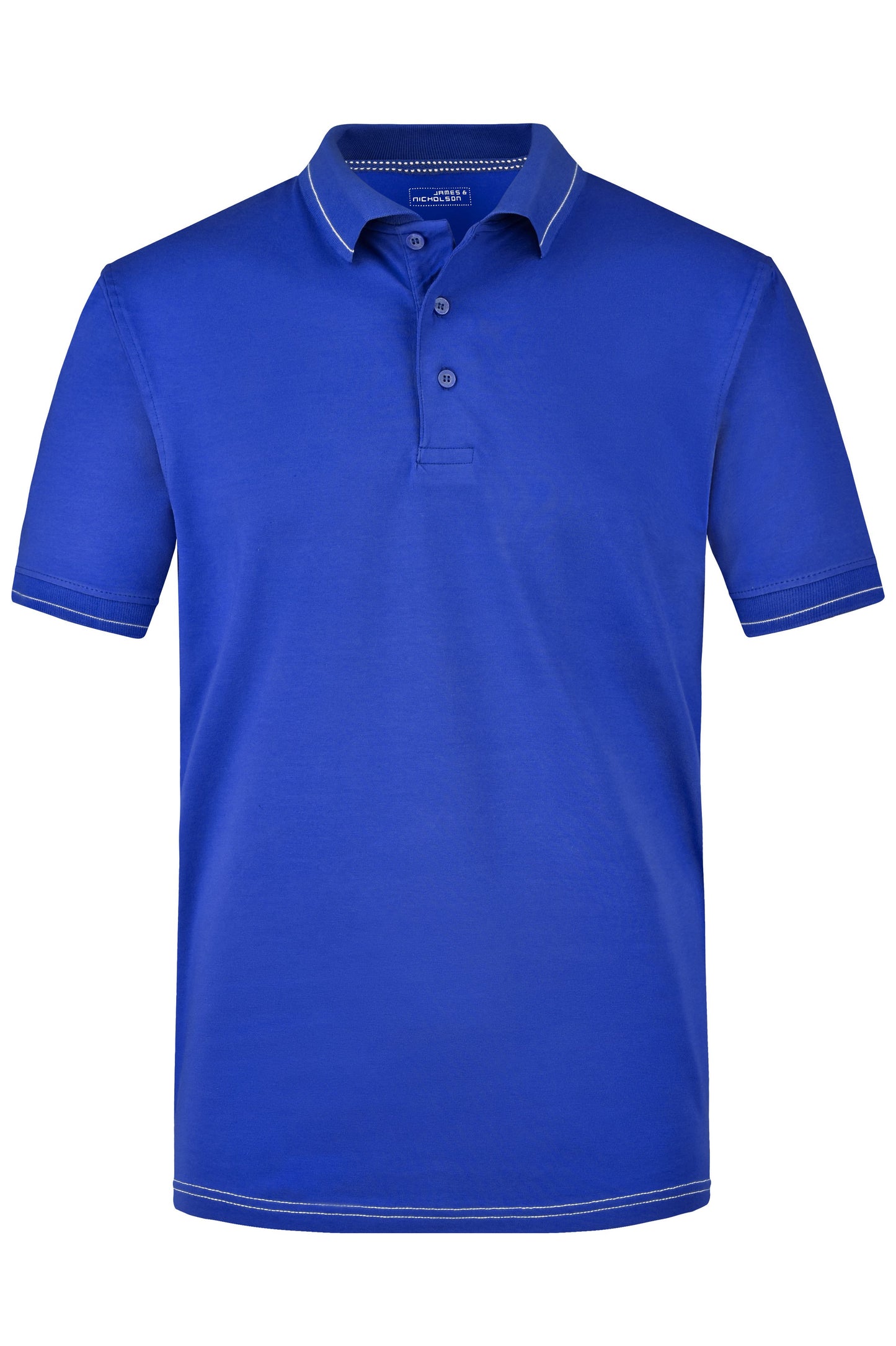 JN569 - Men's Elastic Polo in royal/white Größe S von Daiber