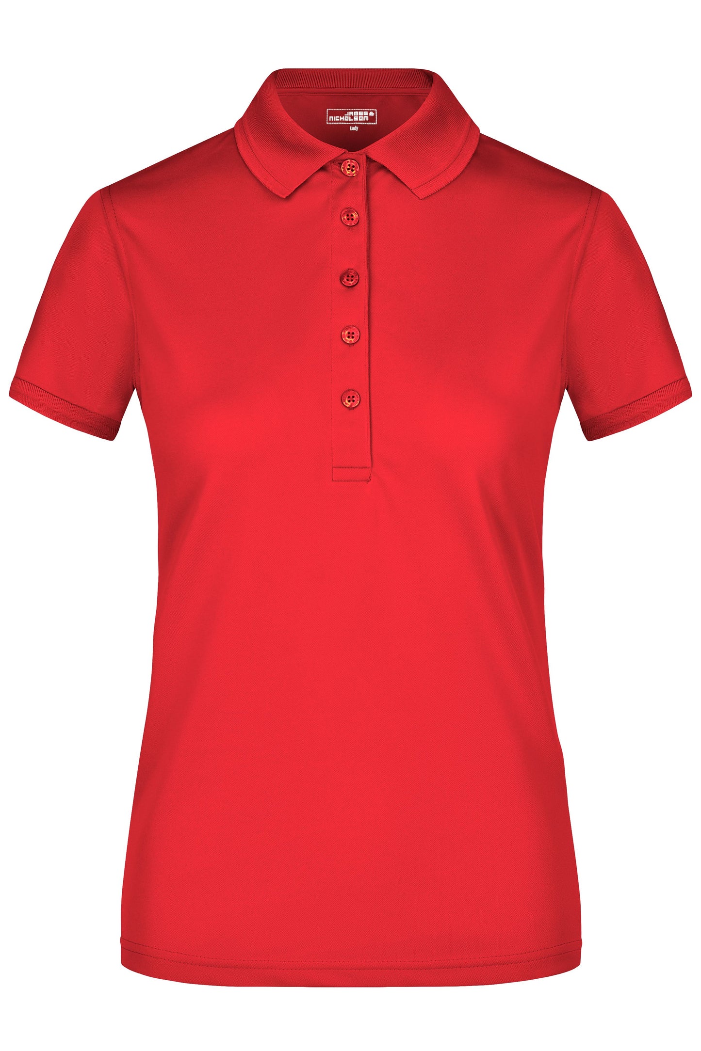 JN574 - Ladies' Active Polo in red Größe S von Daiber