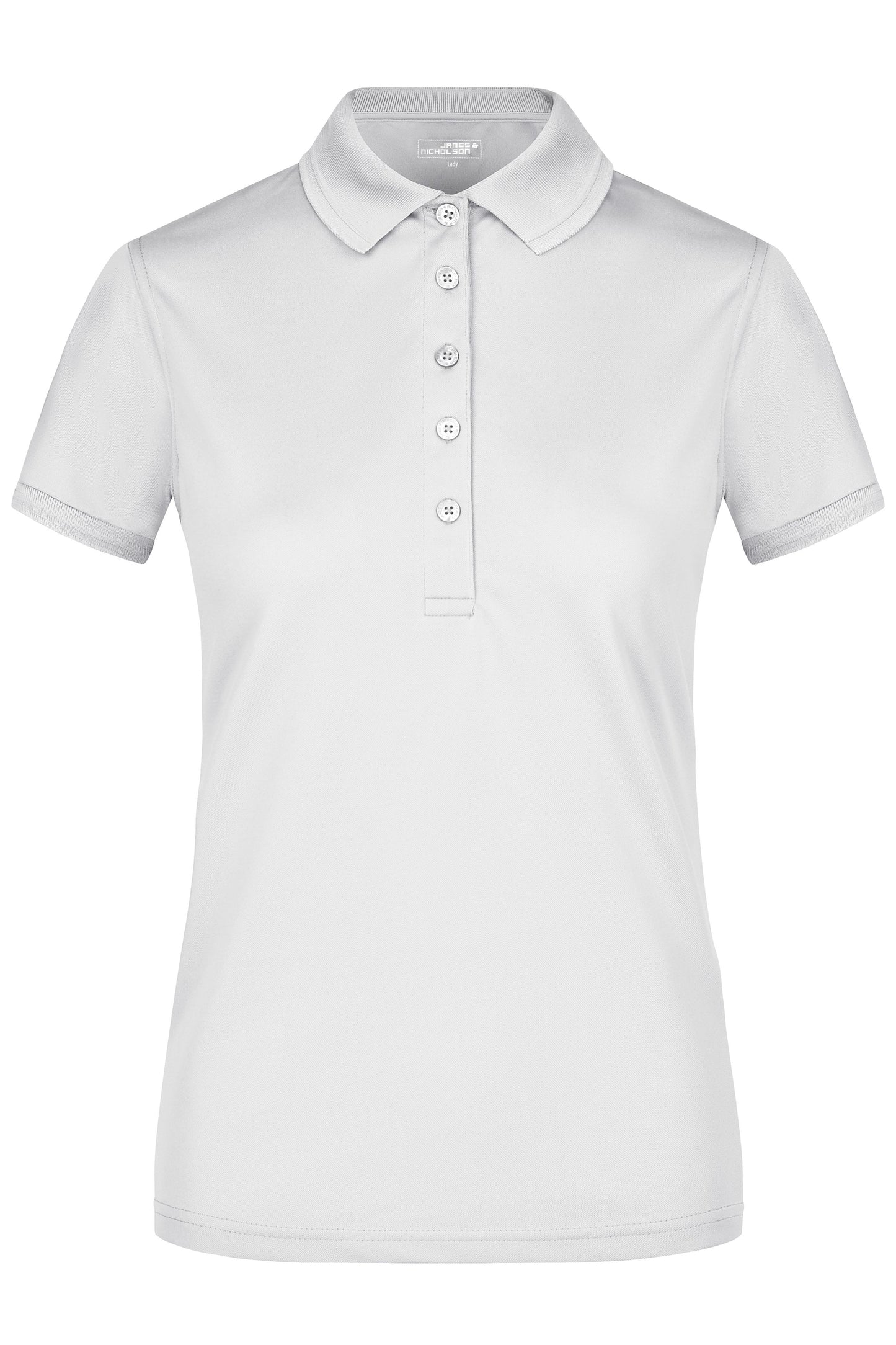 JN574 - Ladies' Active Polo in white Größe S von Daiber