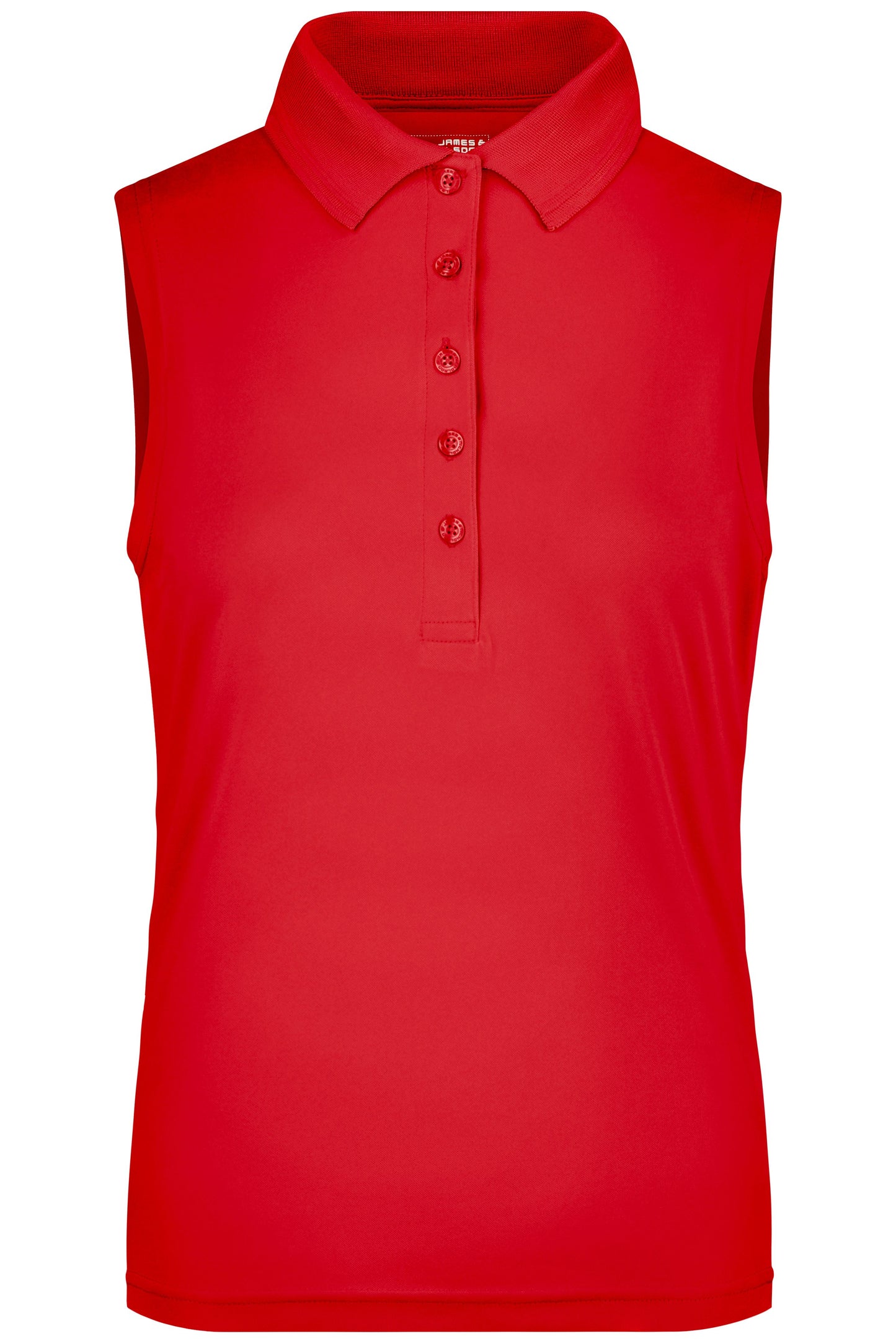 JN575 - Ladies' Active Polo Sleeveless in red Größe S von Daiber