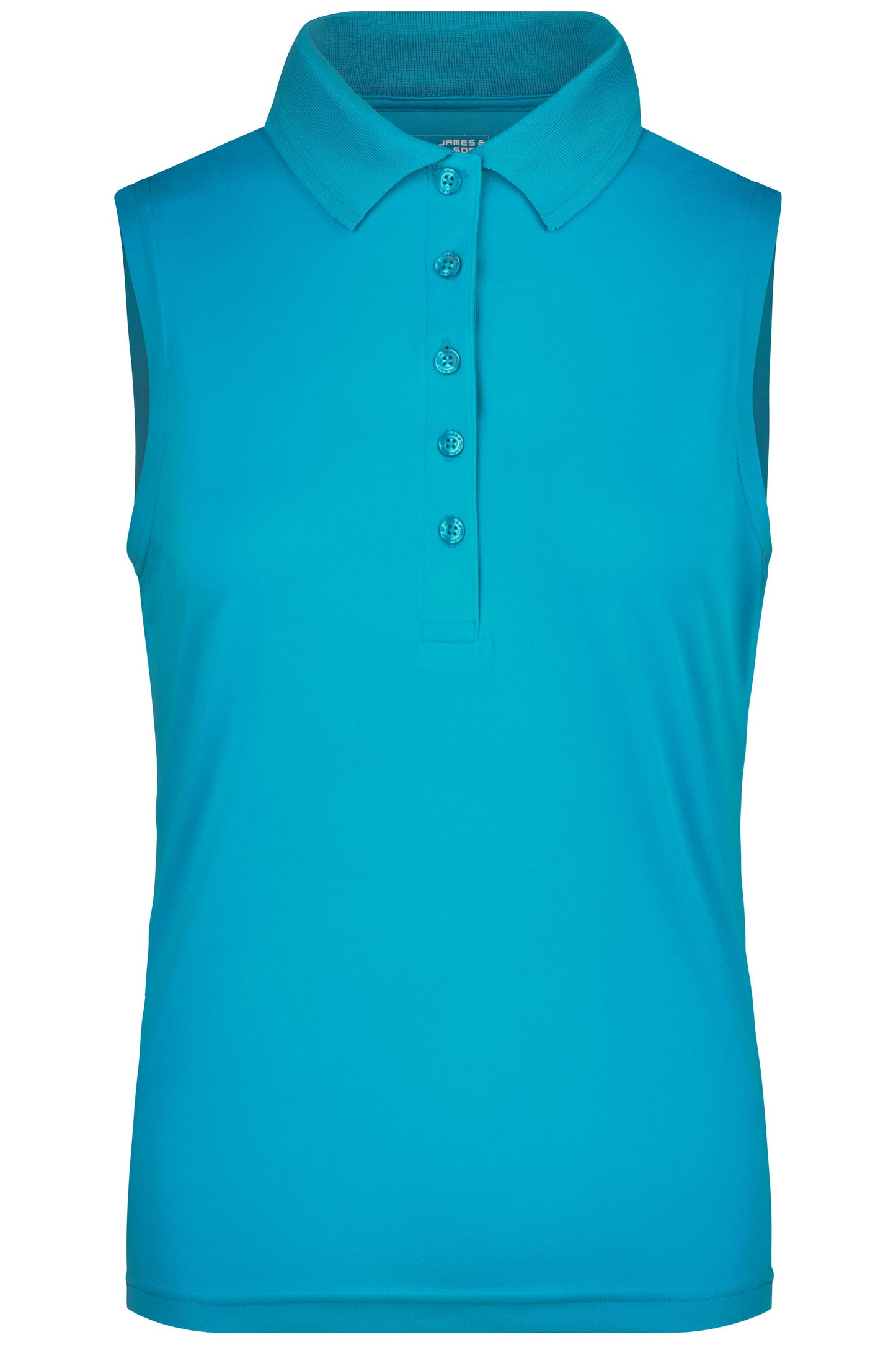 JN575 - Ladies' Active Polo Sleeveless in turquoise Größe S von Daiber