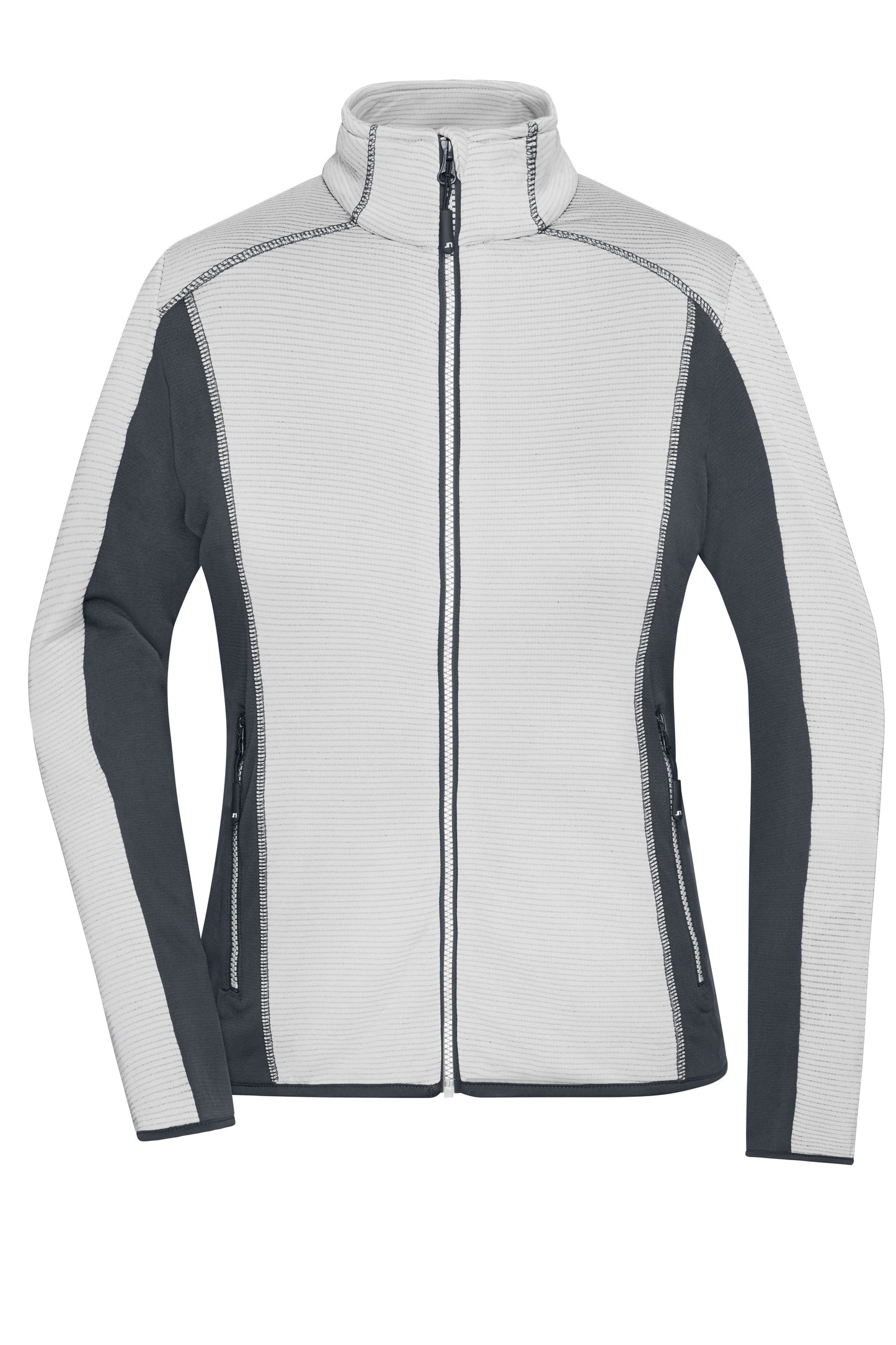 JN783 - Ladies' Structure Fleece Jacket in off-white/carbon Größe XS von Daiber