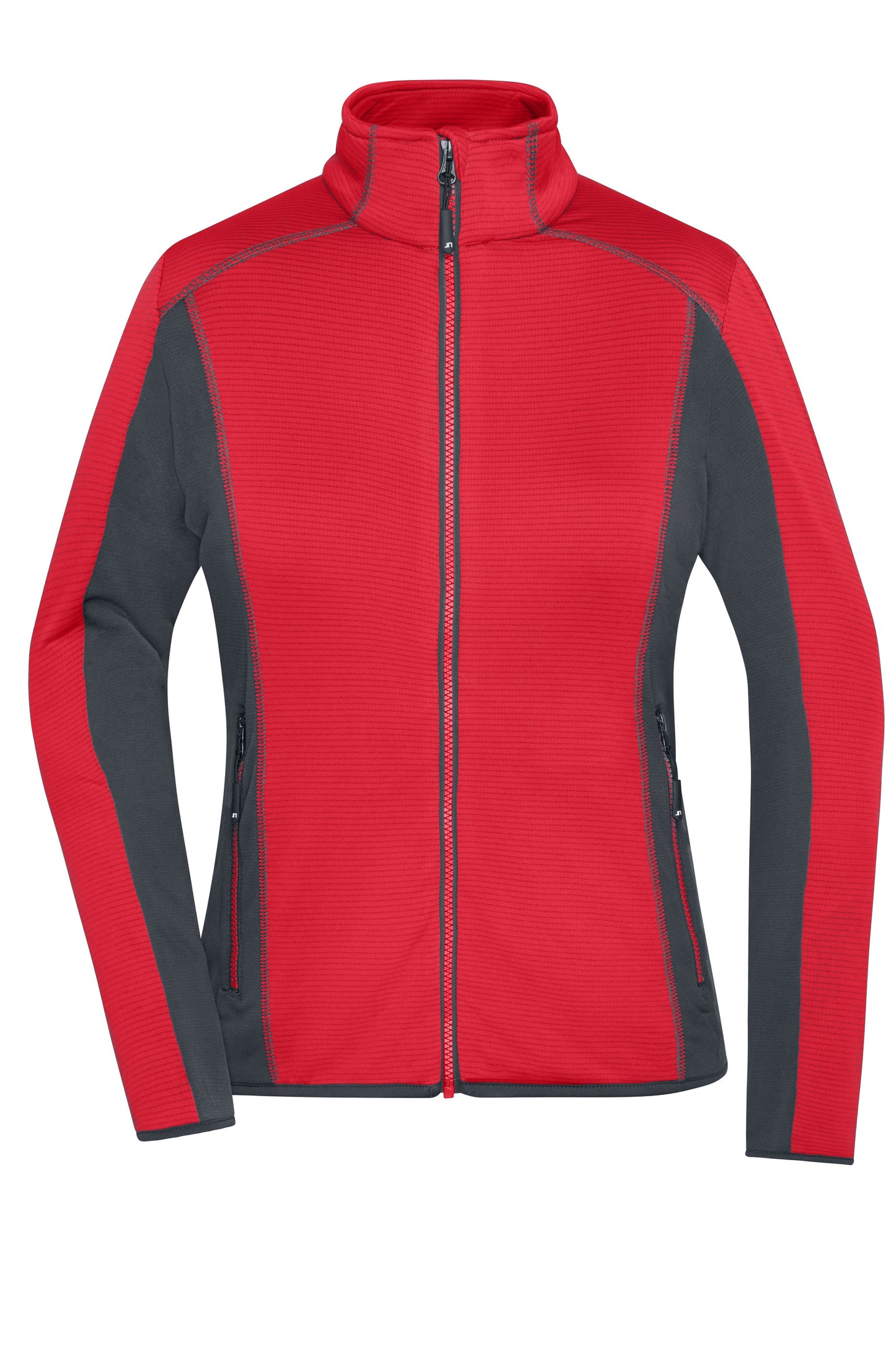JN783 - Ladies' Structure Fleece Jacket in red/carbon Größe XS von Daiber