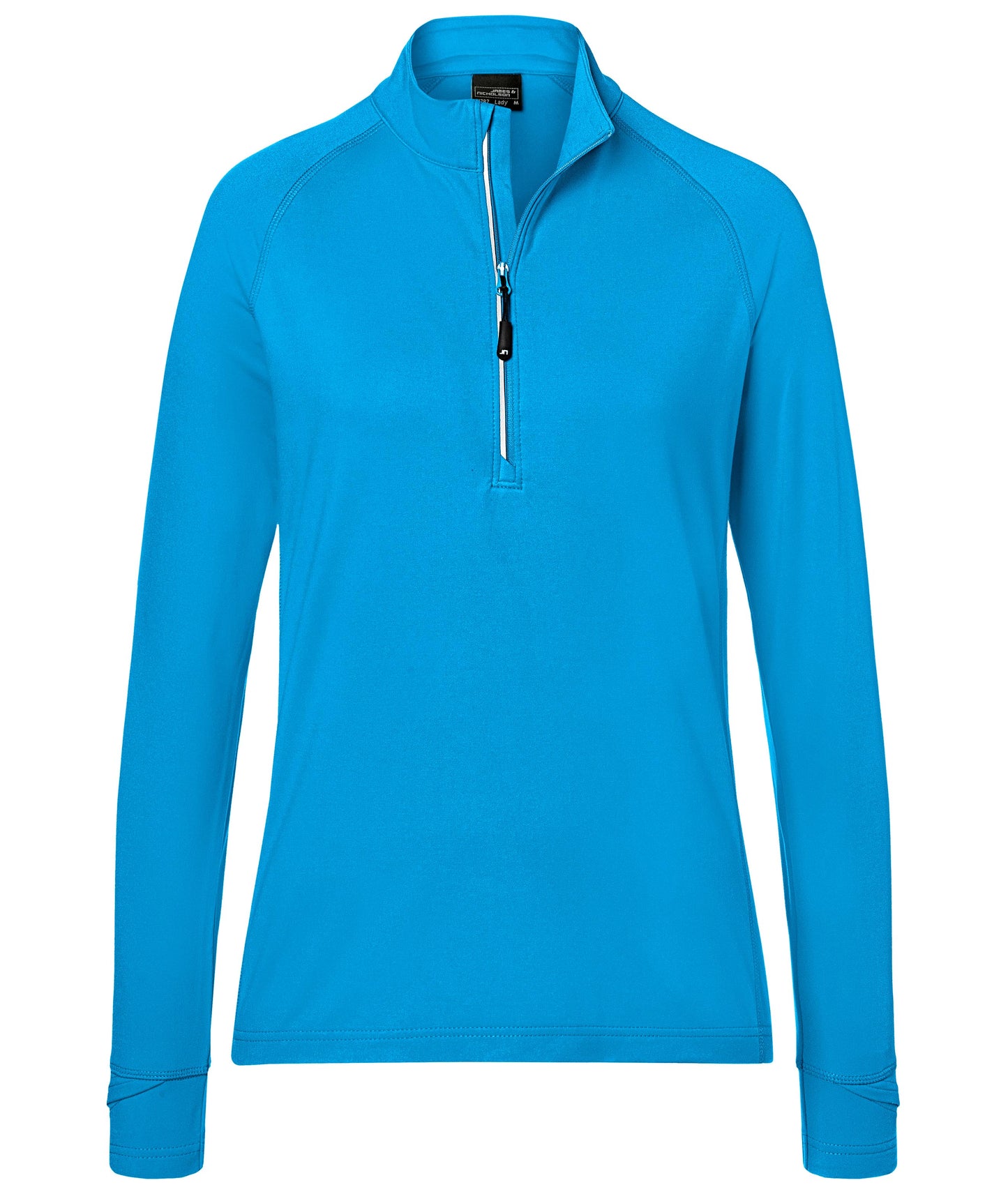JN787 - Ladies' Sports Shirt Half-Zip in bright-blue Größe XS von Daiber