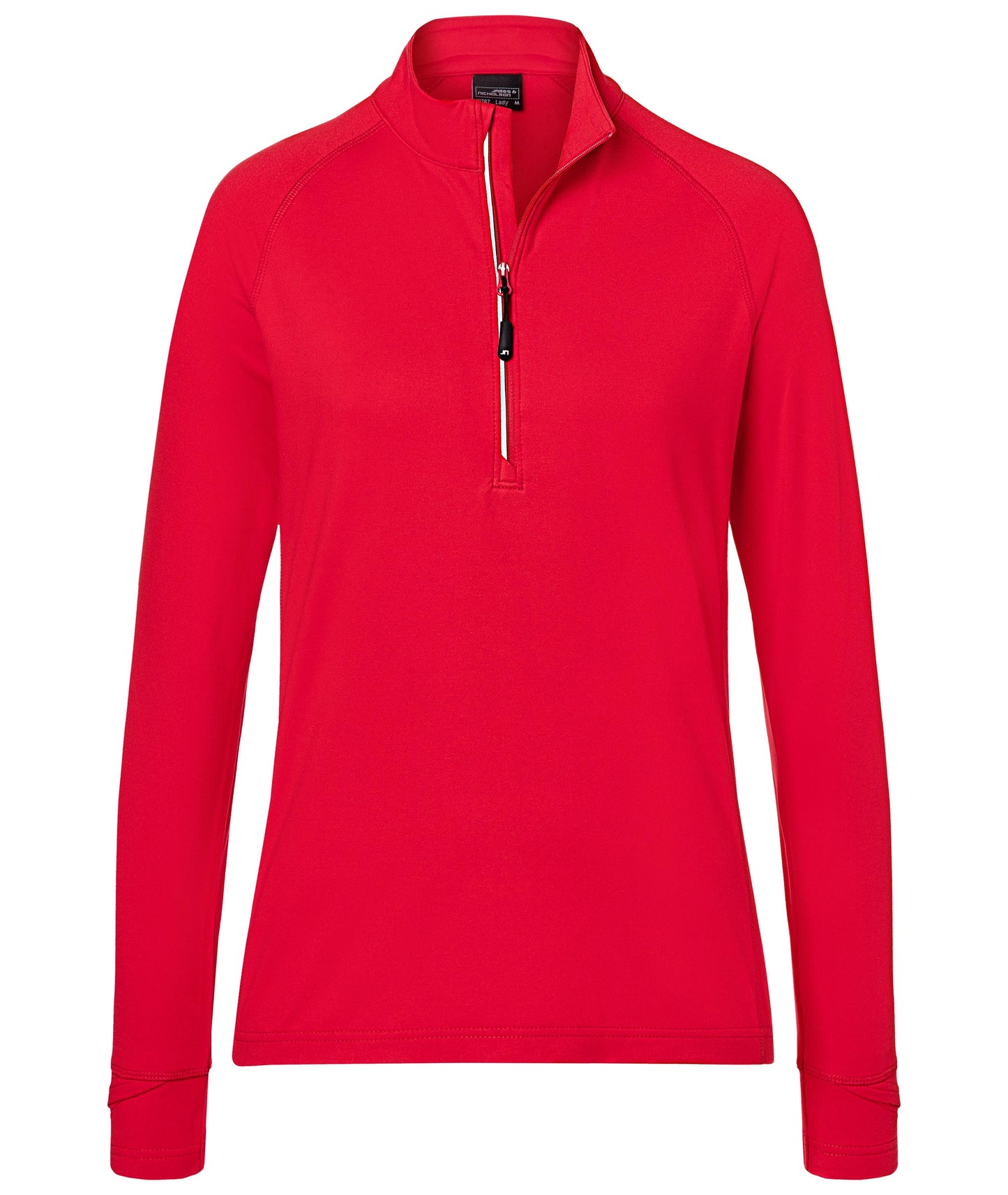 JN787 - Ladies' Sports Shirt Half-Zip in red Größe XS von Daiber