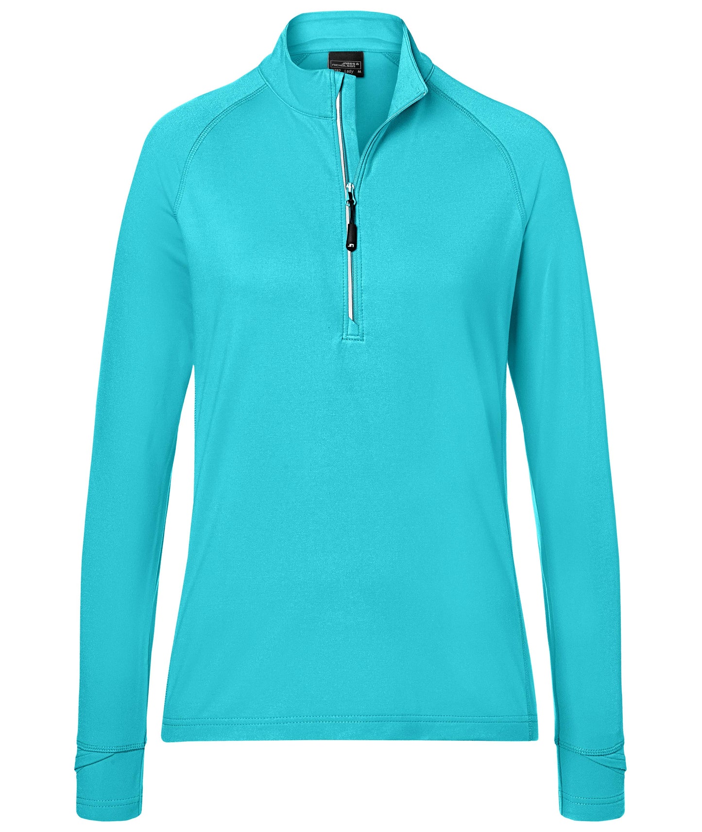 JN787 - Ladies' Sports Shirt Half-Zip in turquoise Größe XS von Daiber