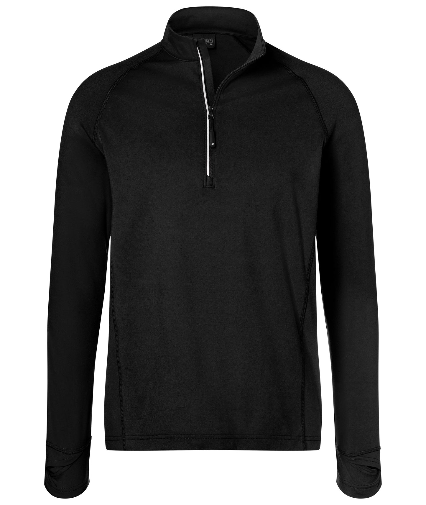 JN788 - Men's Sports Shirt Half-Zip in black Größe S von Daiber