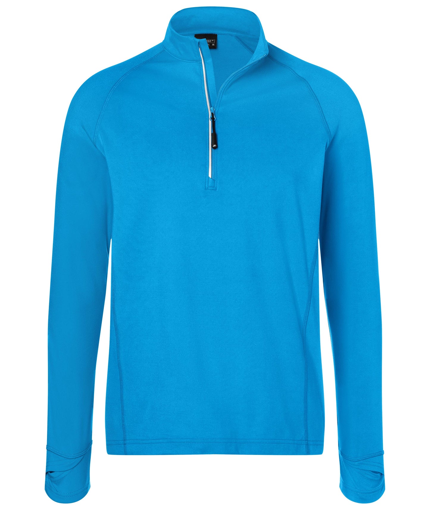 JN788 - Men's Sports Shirt Half-Zip in bright-blue Größe S von Daiber