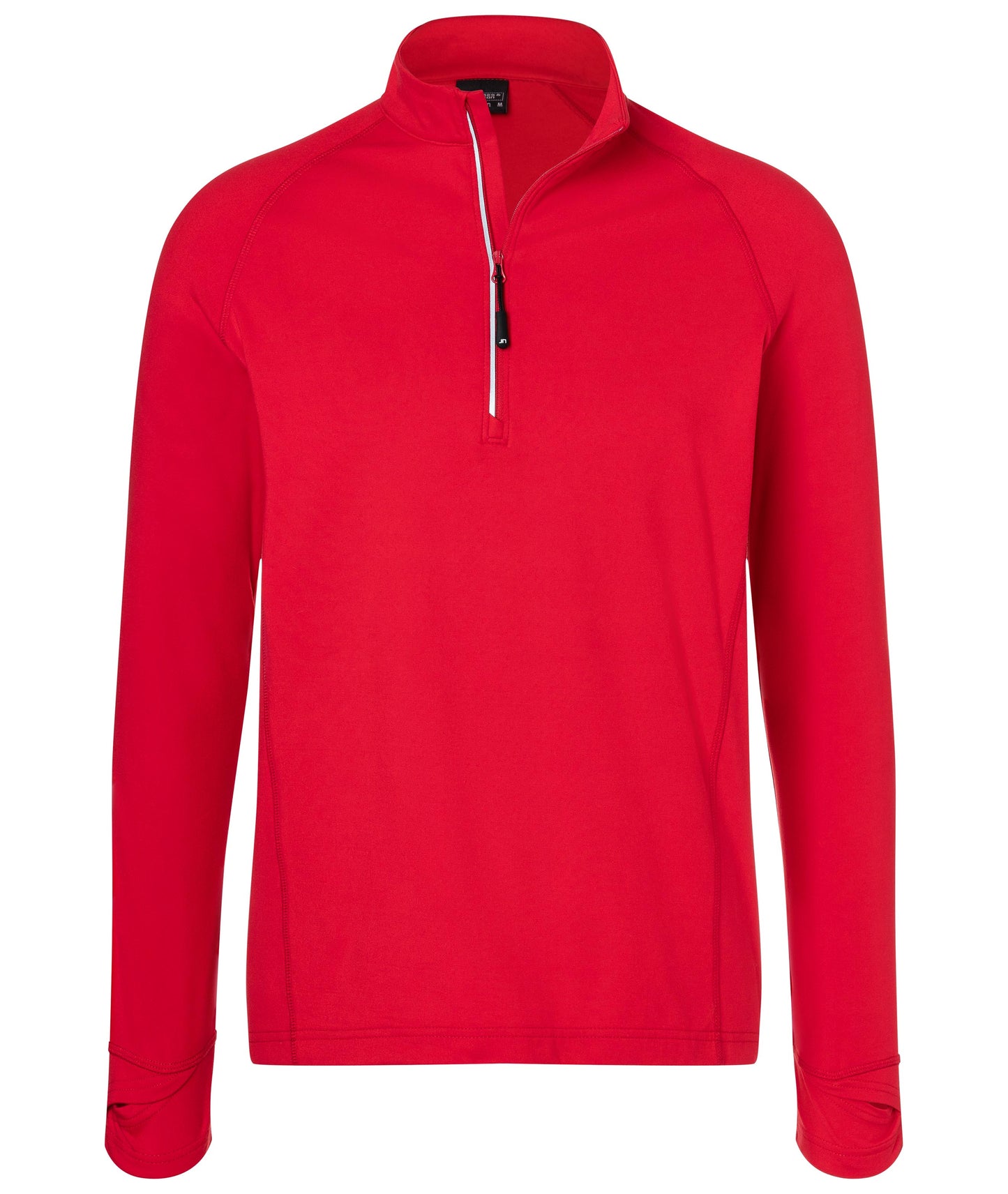 JN788 - Men's Sports Shirt Half-Zip in red Größe S von Daiber
