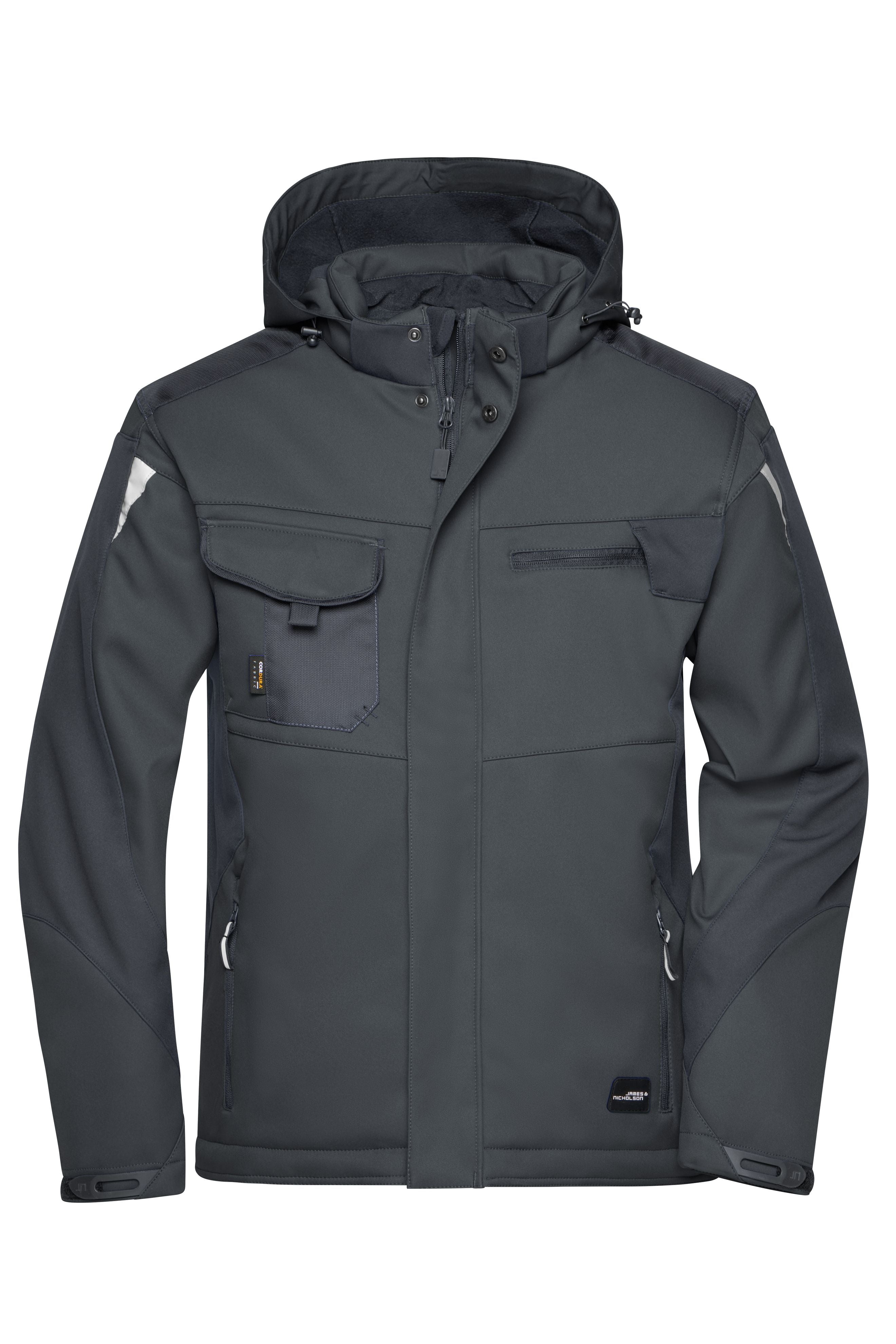 JN824 - Craftsmen Softshell Jacket - STRONG - in black/black Größe XS von Daiber