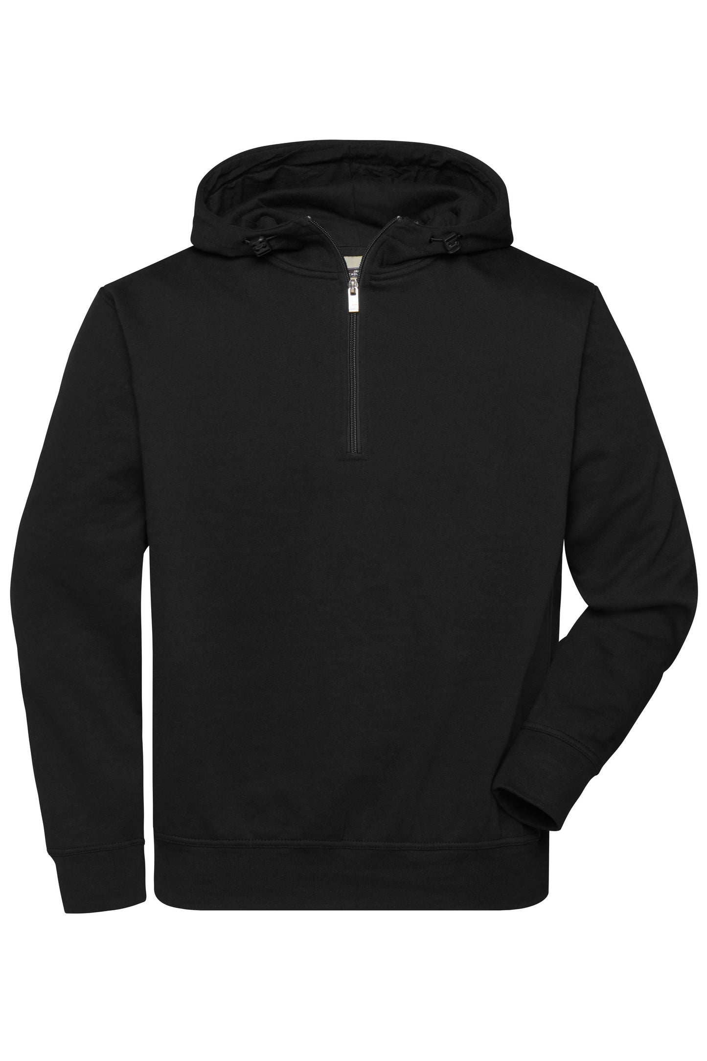 JN839 - BIO Workwear-Half Zip Hoody in black Größe XS von Daiber