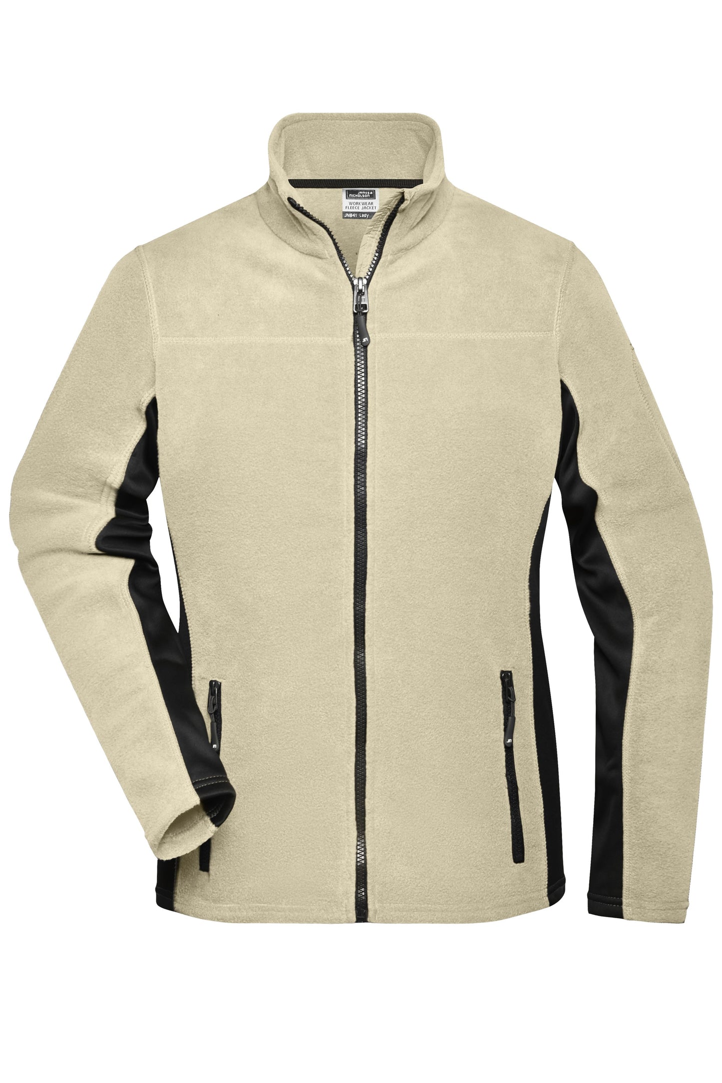 JN841 - Ladies' Workwear Fleece Jacket - STRONG - in stone/black Größe XS von Daiber