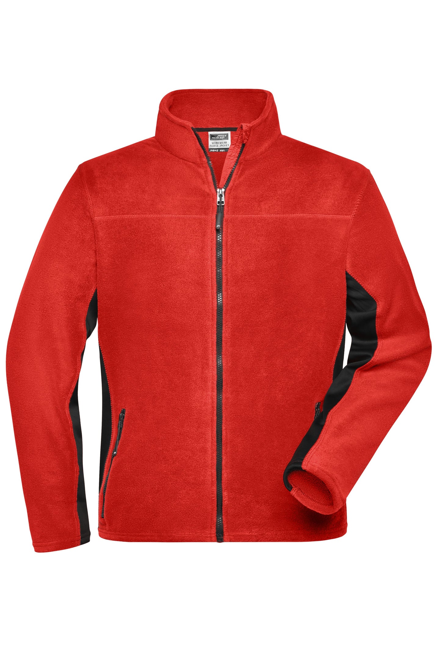 JN842 - Men's Workwear Fleece Jacket - STRONG - in red/black Größe XS von Daiber