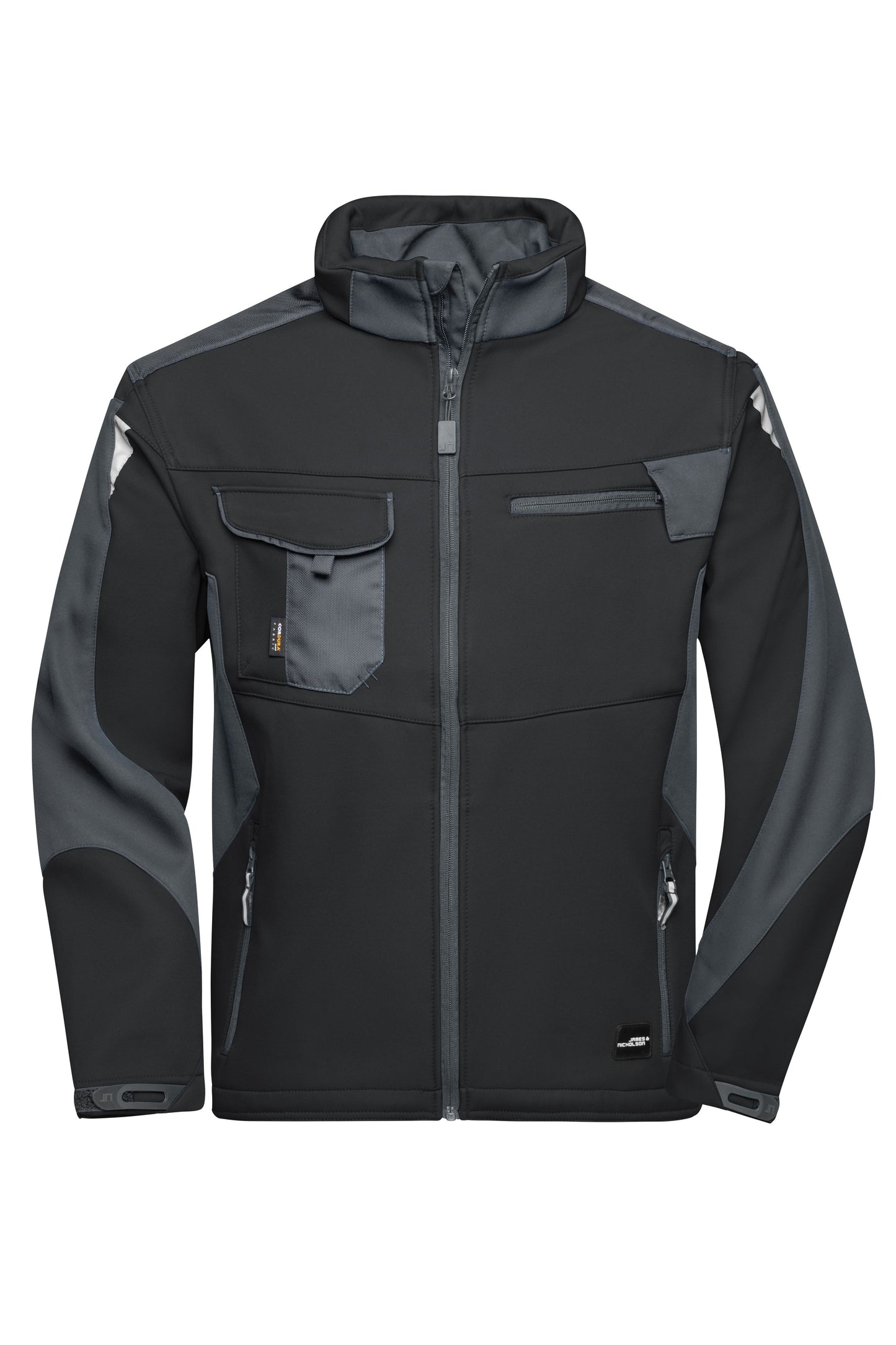 JN844 - Workwear Softshell Jacket - STRONG - in black/carbon Größe XS von Daiber