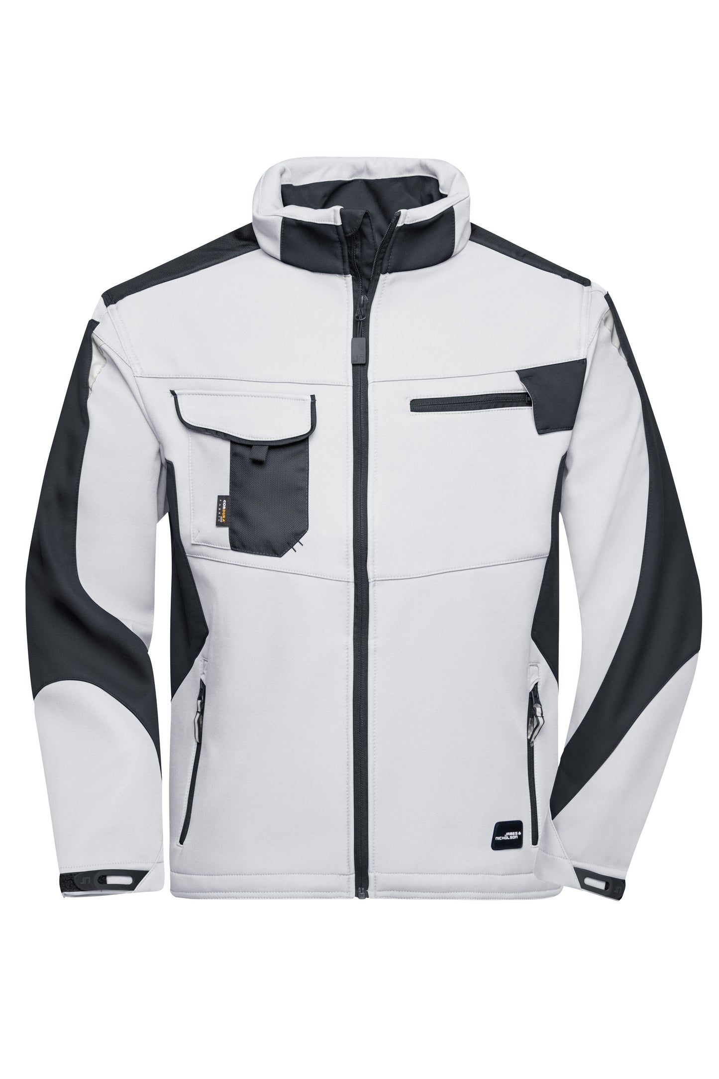 JN844 - Workwear Softshell Jacket - STRONG - in white/carbon Größe XS von Daiber