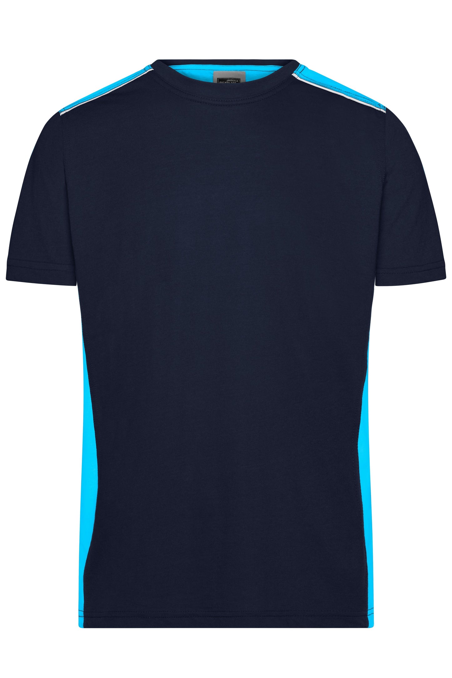 JN860 - Men's Workwear T-Shirt - COLOR - in navy/turquoise Größe XS von Daiber