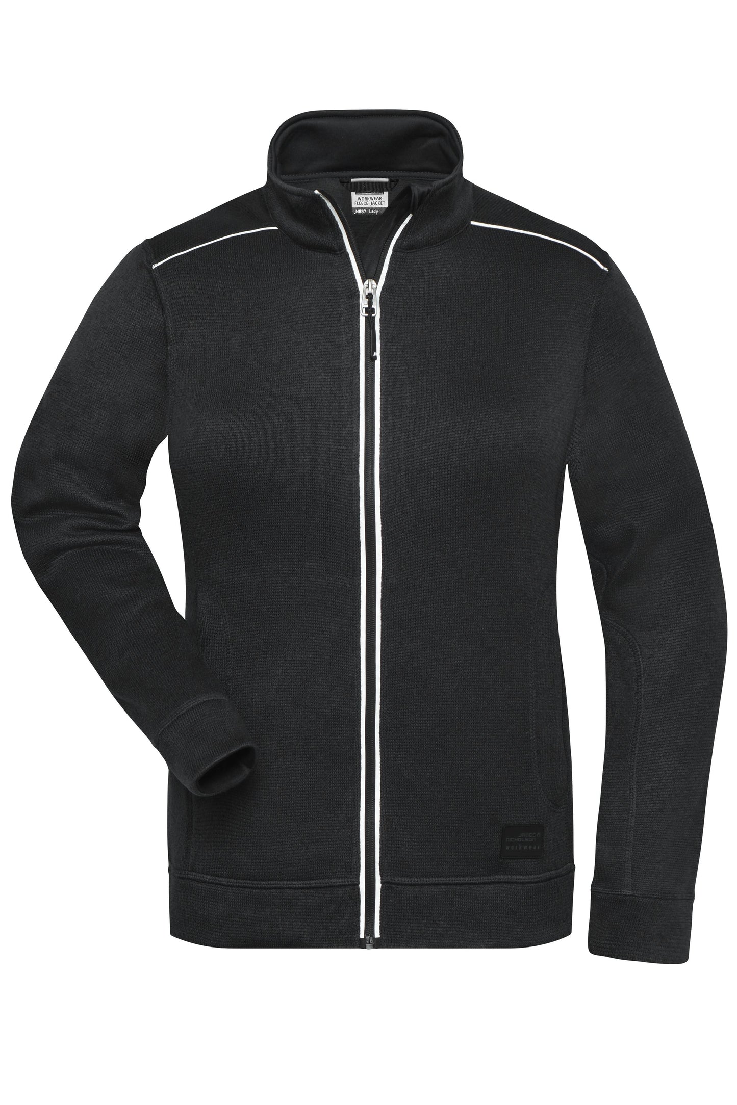 JN897 - Ladies' Knitted Workwear Fleece Jacket - SOLID - in black/black Größe XS von Daiber