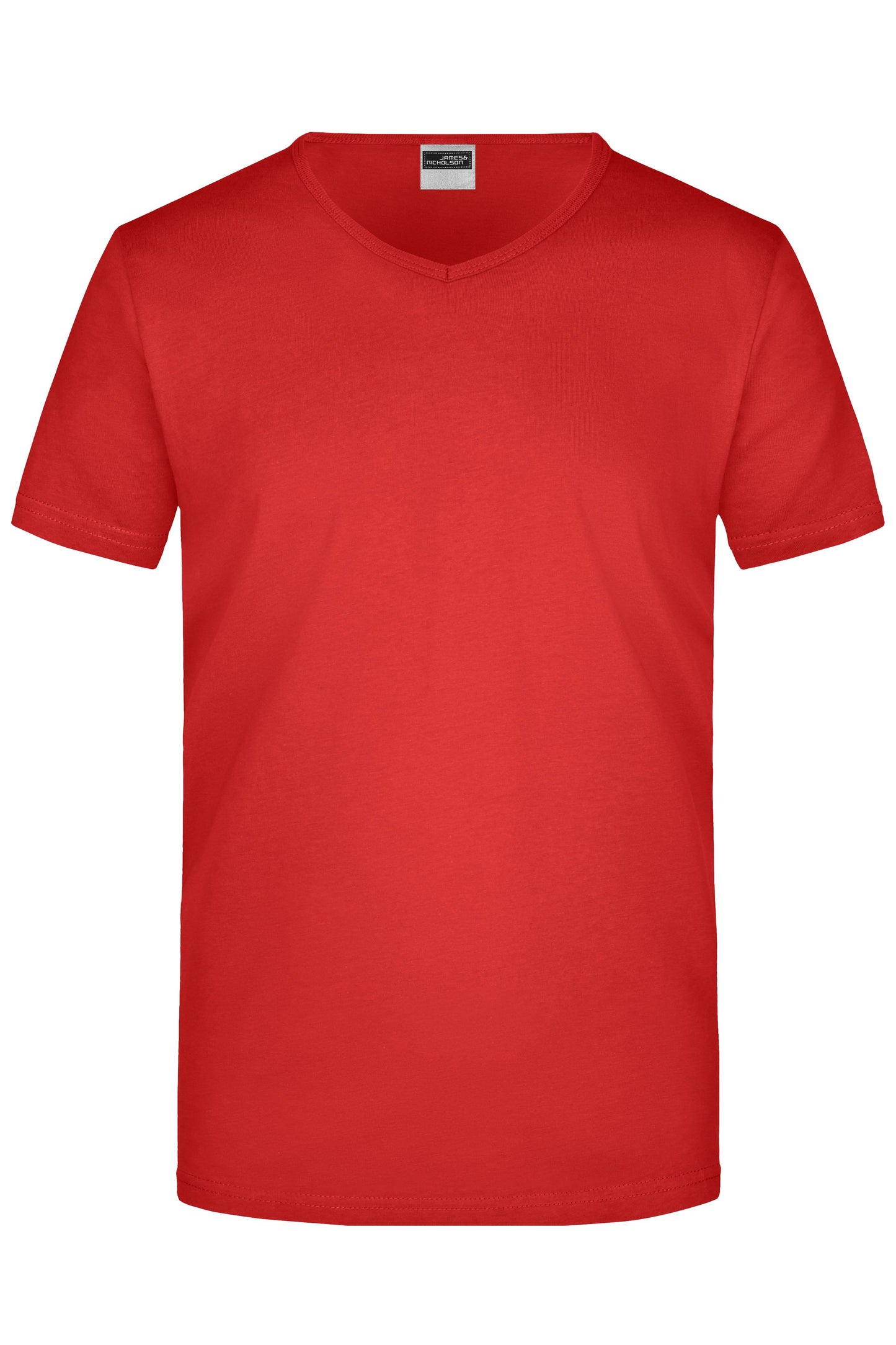 JN912 - Men's Slim Fit V-T in red Größe S von Daiber