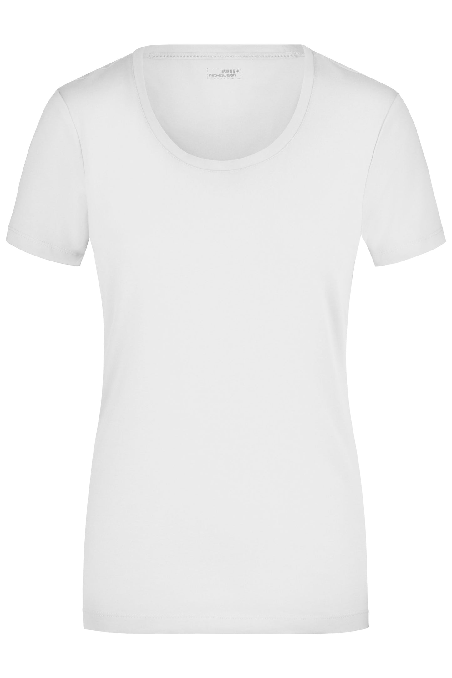 JN926 - Ladies' Stretch Round-T in white Größe S von Daiber