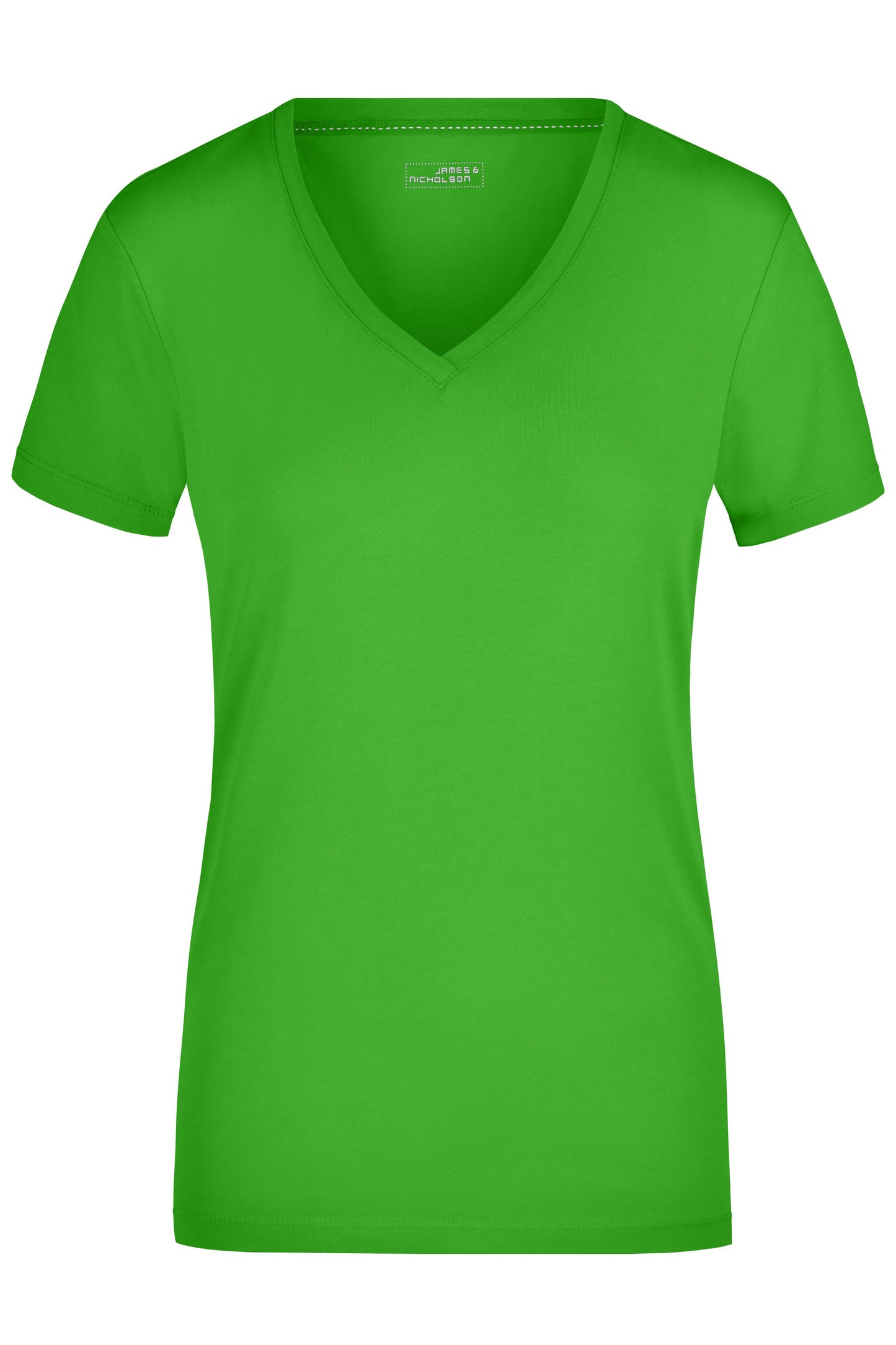 JN928 - Ladies' Stretch V-T in lime-green Größe S von Daiber