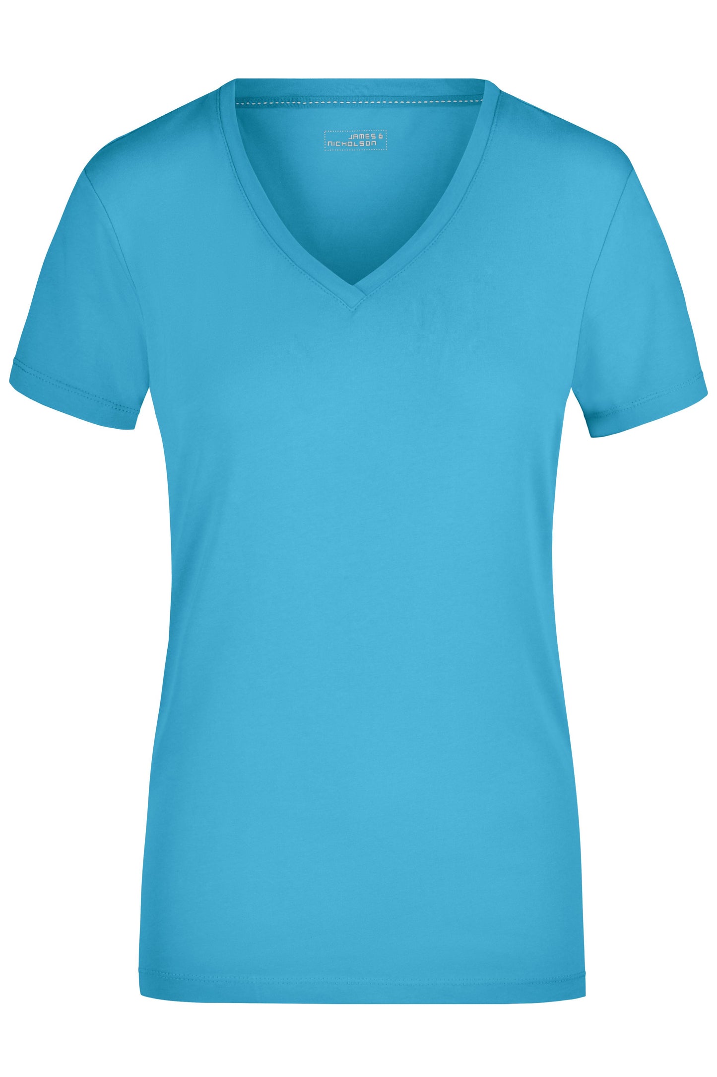 JN928 - Ladies' Stretch V-T in turquoise Größe S von Daiber