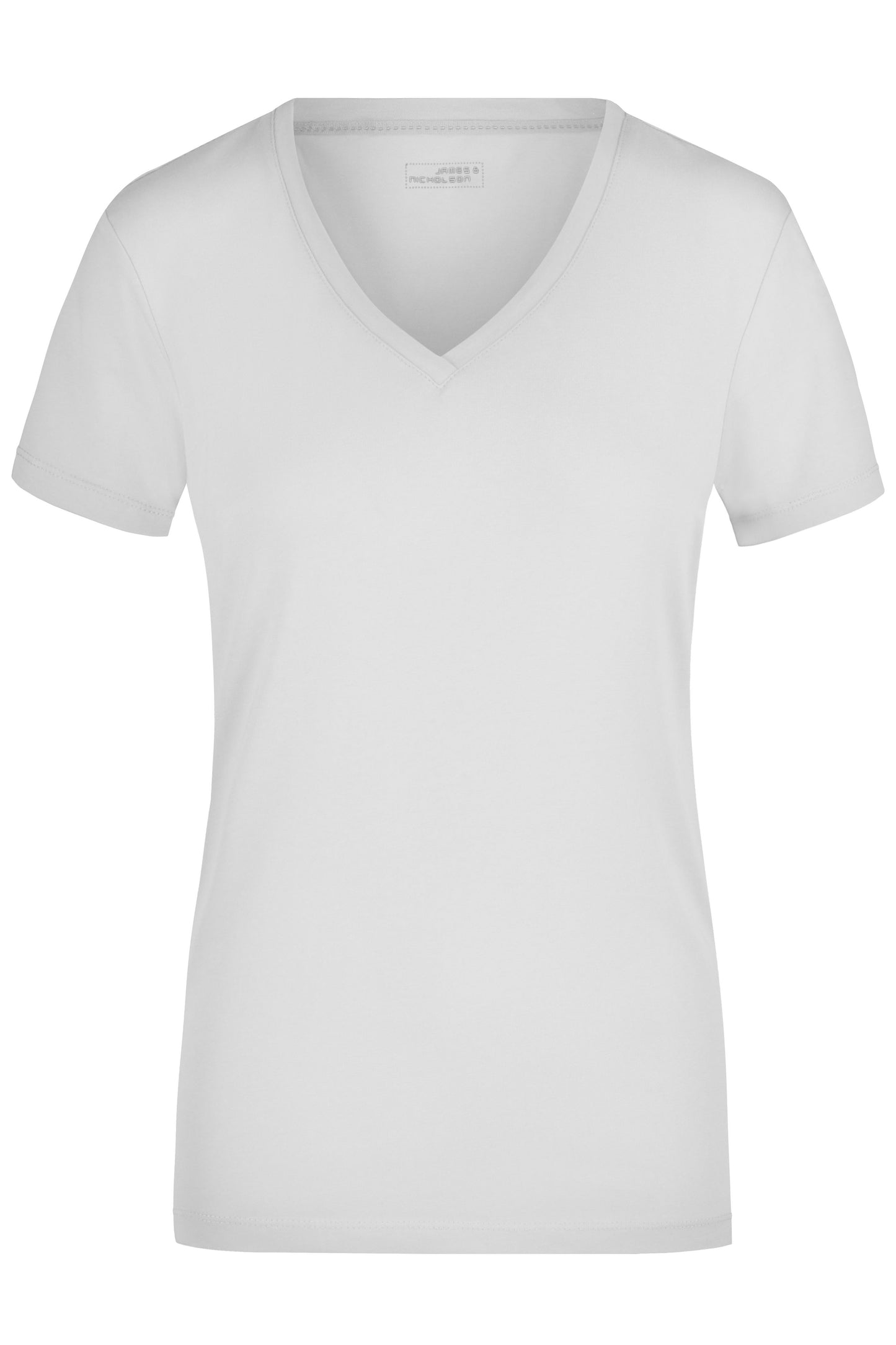 JN928 - Ladies' Stretch V-T in white Größe S von Daiber