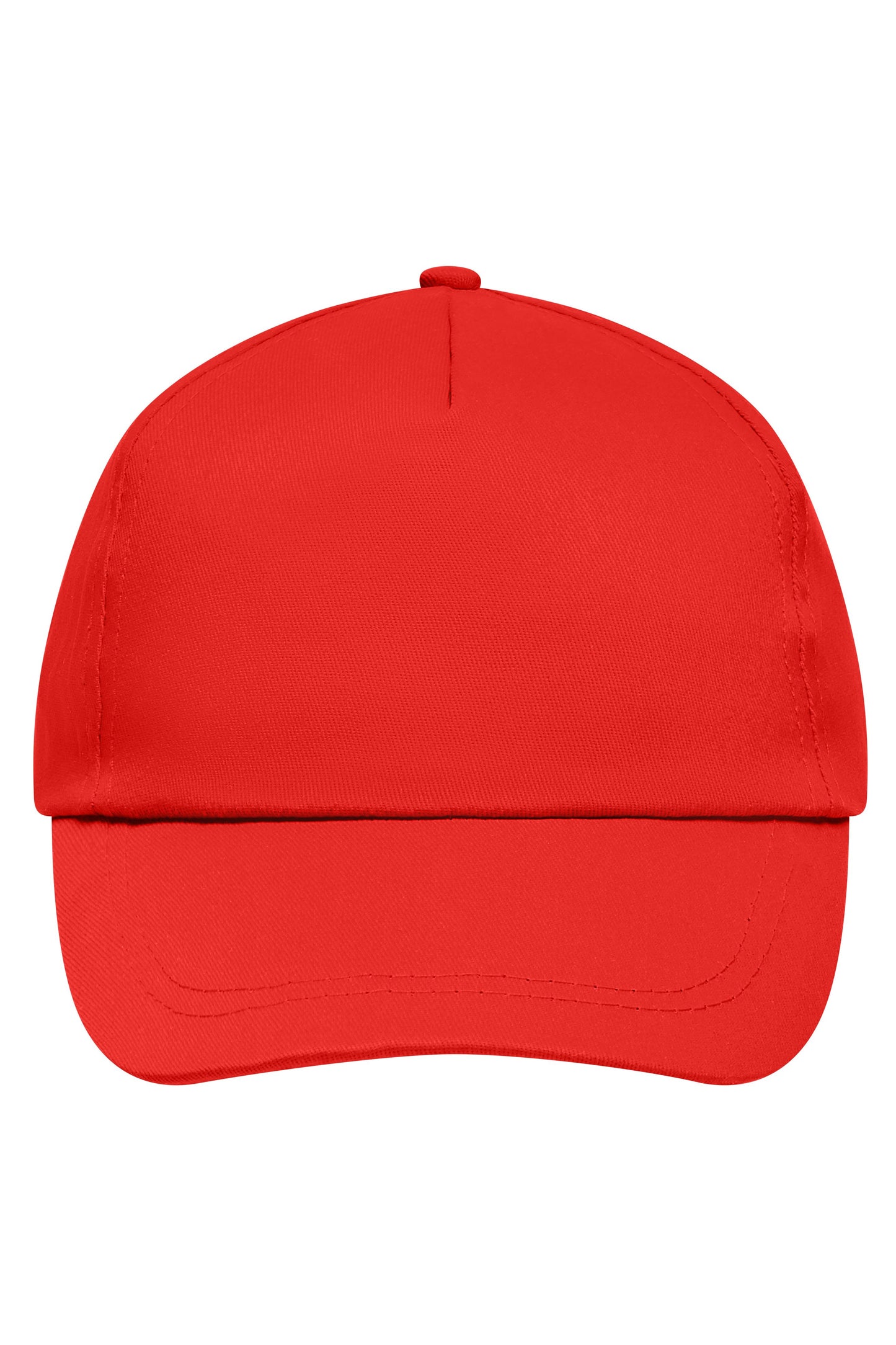 MB001 - 5 Panel Promo Cap Lightly Laminated in signal-red Größe one size von Daiber