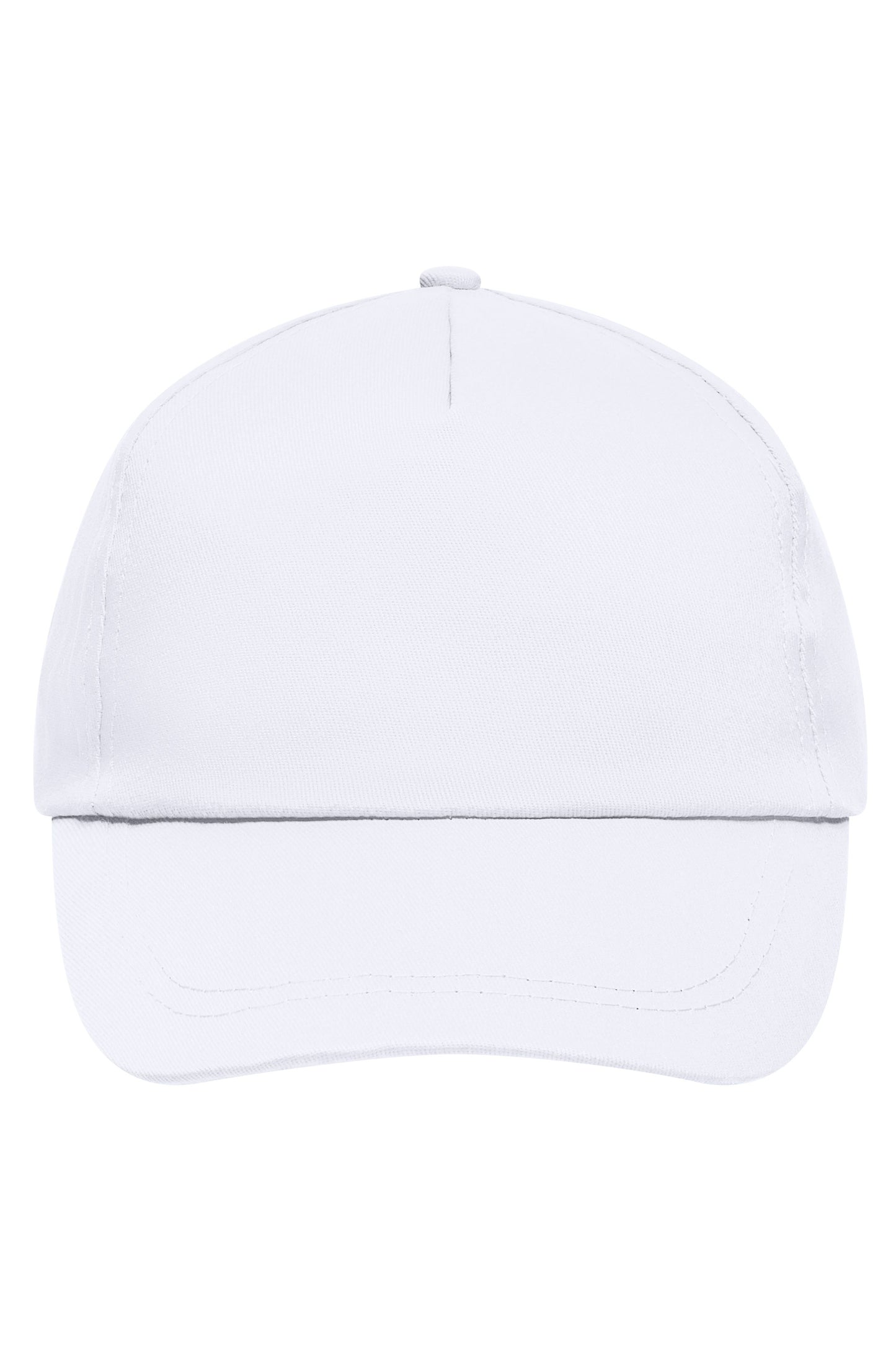 MB001 - 5 Panel Promo Cap Lightly Laminated in white Größe one size von Daiber