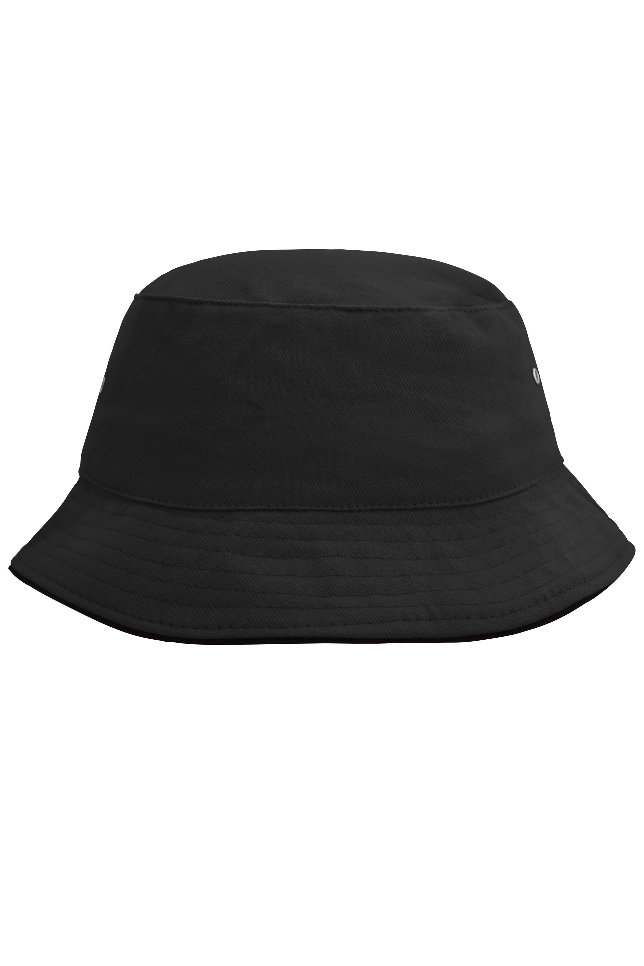 MB012 - Fisherman Piping Hat in black/black Größe S/M von Daiber