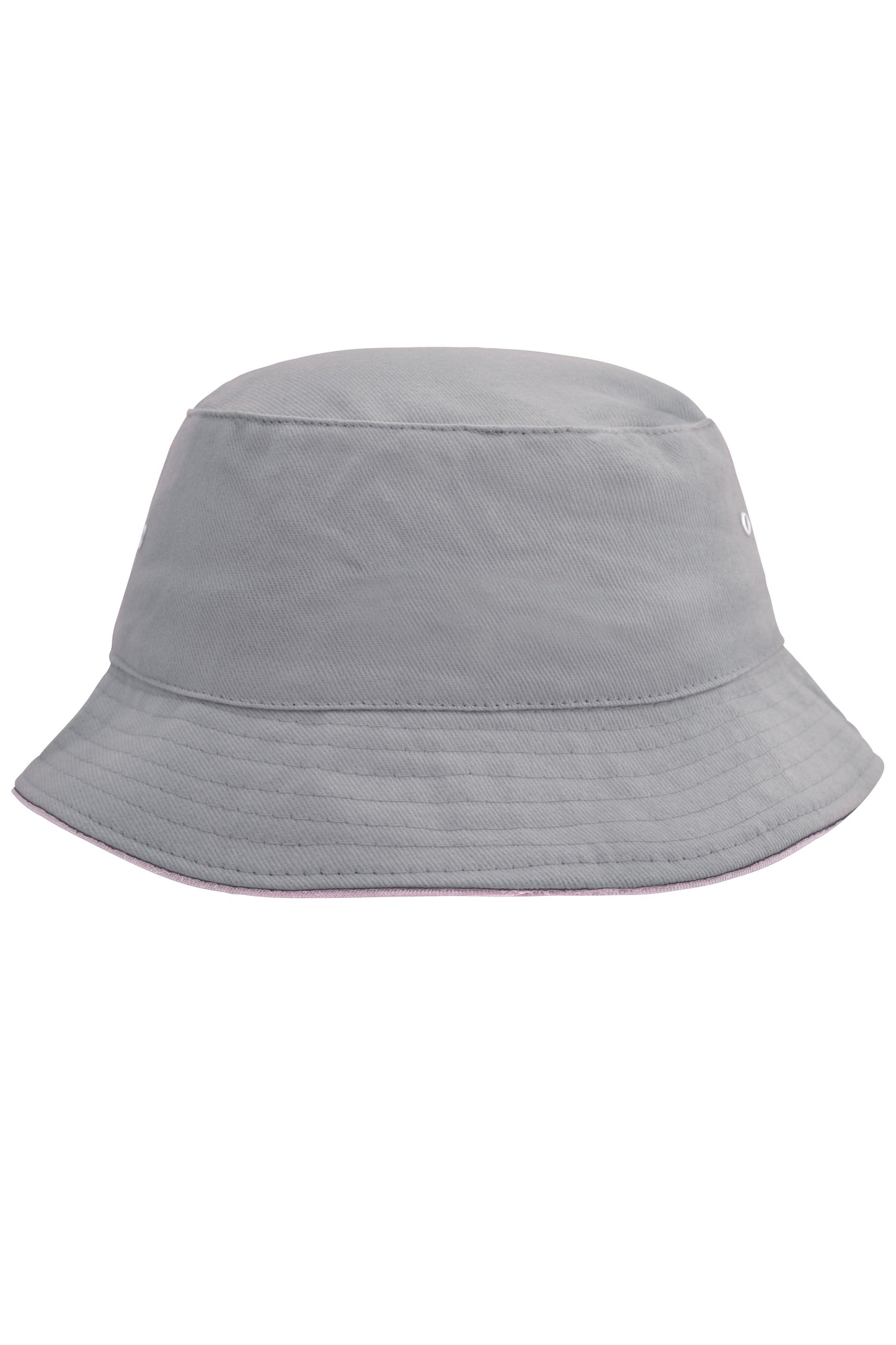 MB012 - Fisherman Piping Hat in grey/light-rosa Größe S/M von Daiber