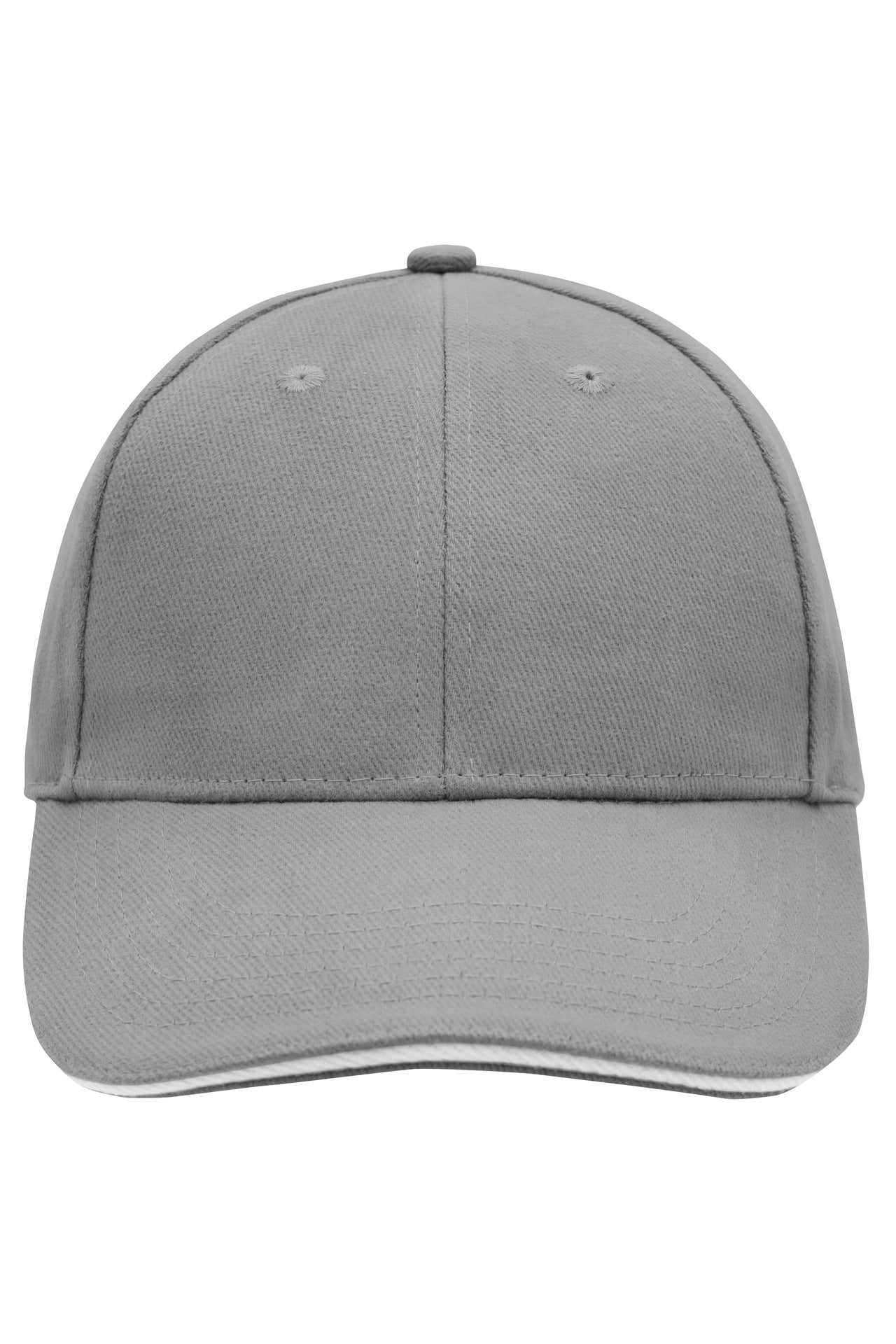 MB024 - 6 Panel Sandwich Cap in dark-grey/white Größe one size von Daiber