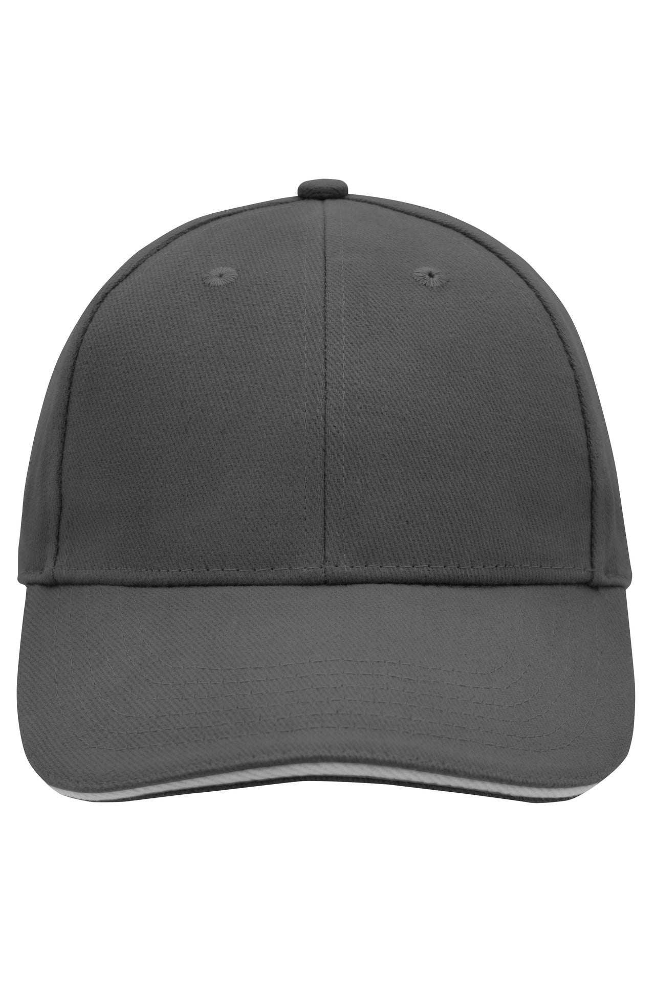 MB024 - 6 Panel Sandwich Cap in graphite/light-grey Größe one size von Daiber