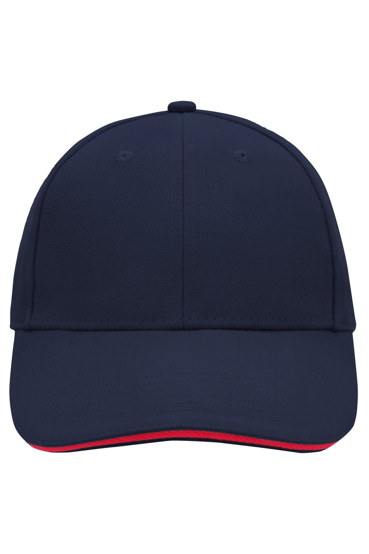 MB024 - 6 Panel Sandwich Cap in navy/red Größe one size von Daiber