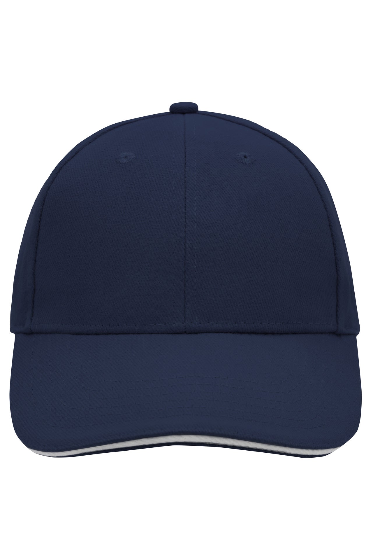 MB024 - 6 Panel Sandwich Cap in navy/white Größe one size von Daiber