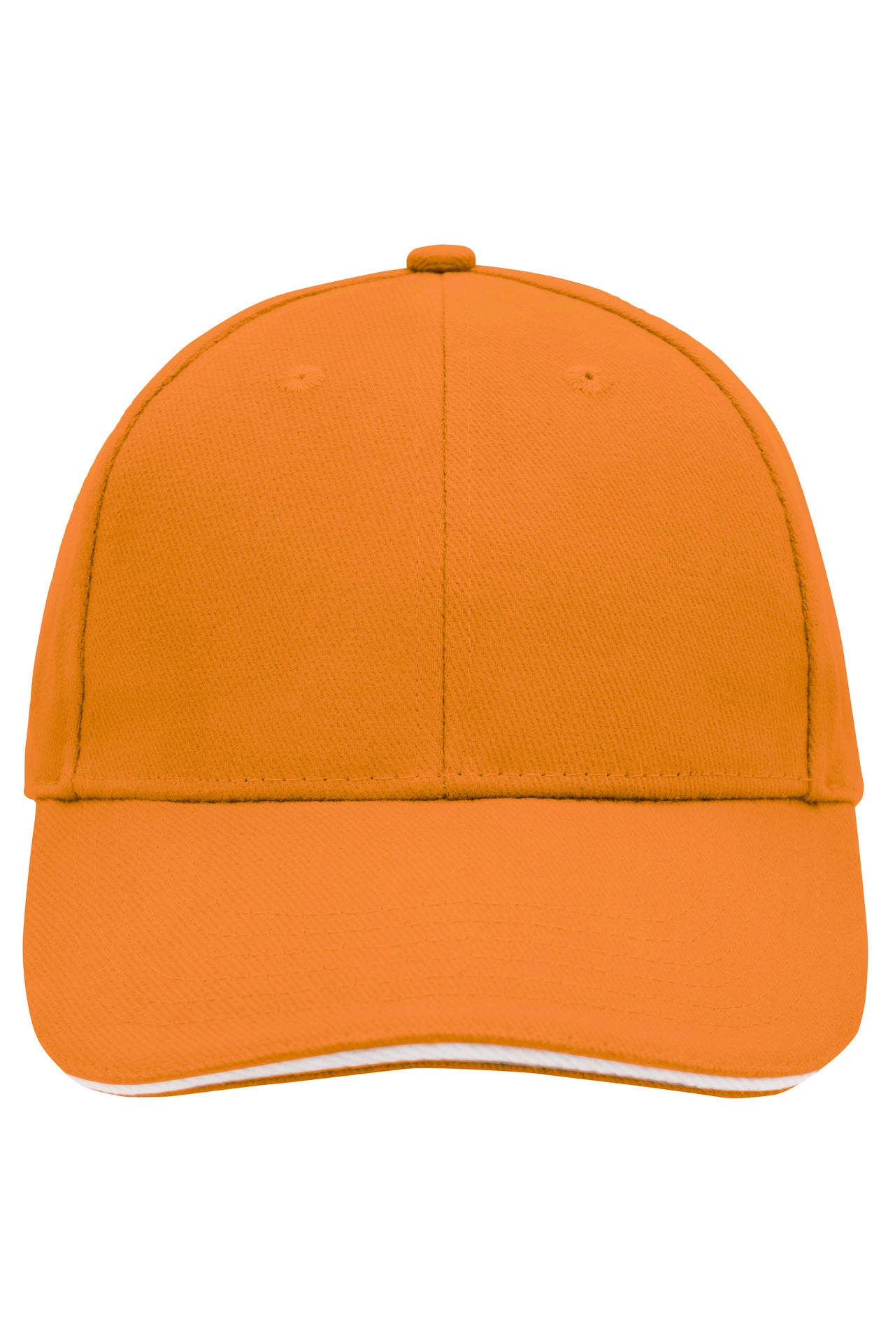 MB024 - 6 Panel Sandwich Cap in orange/white Größe one size von Daiber