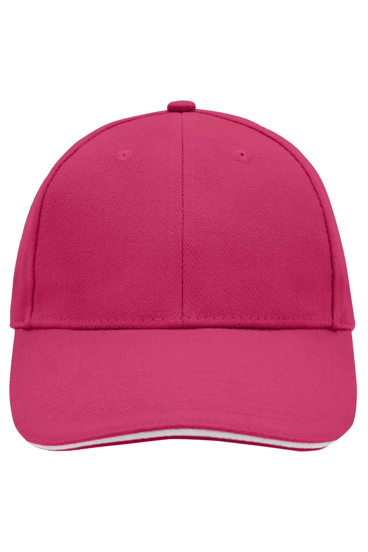 MB024 - 6 Panel Sandwich Cap in pink/white Größe one size von Daiber