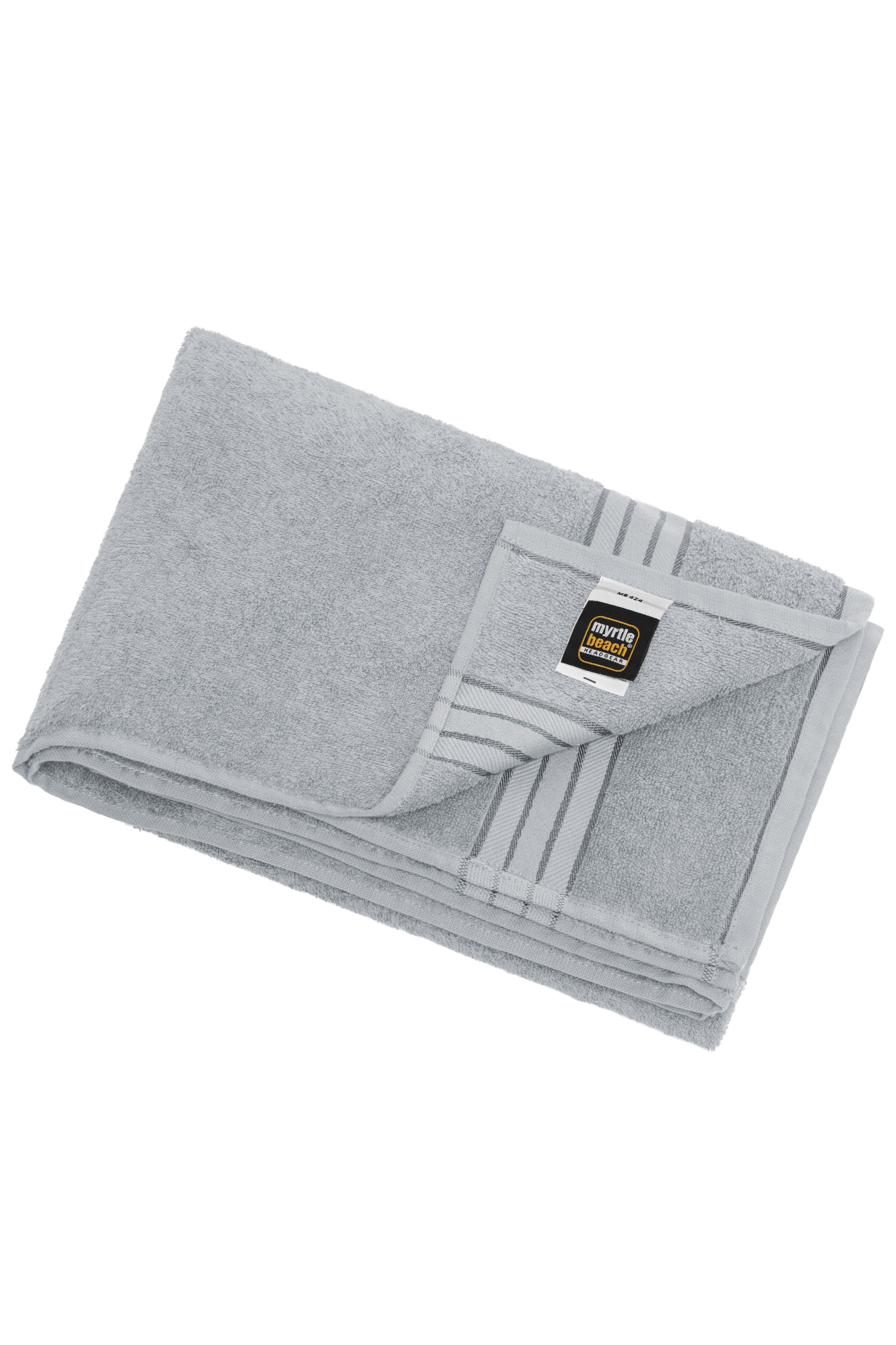 MB424 - Bath Sheet in light-grey Größe one size von Daiber