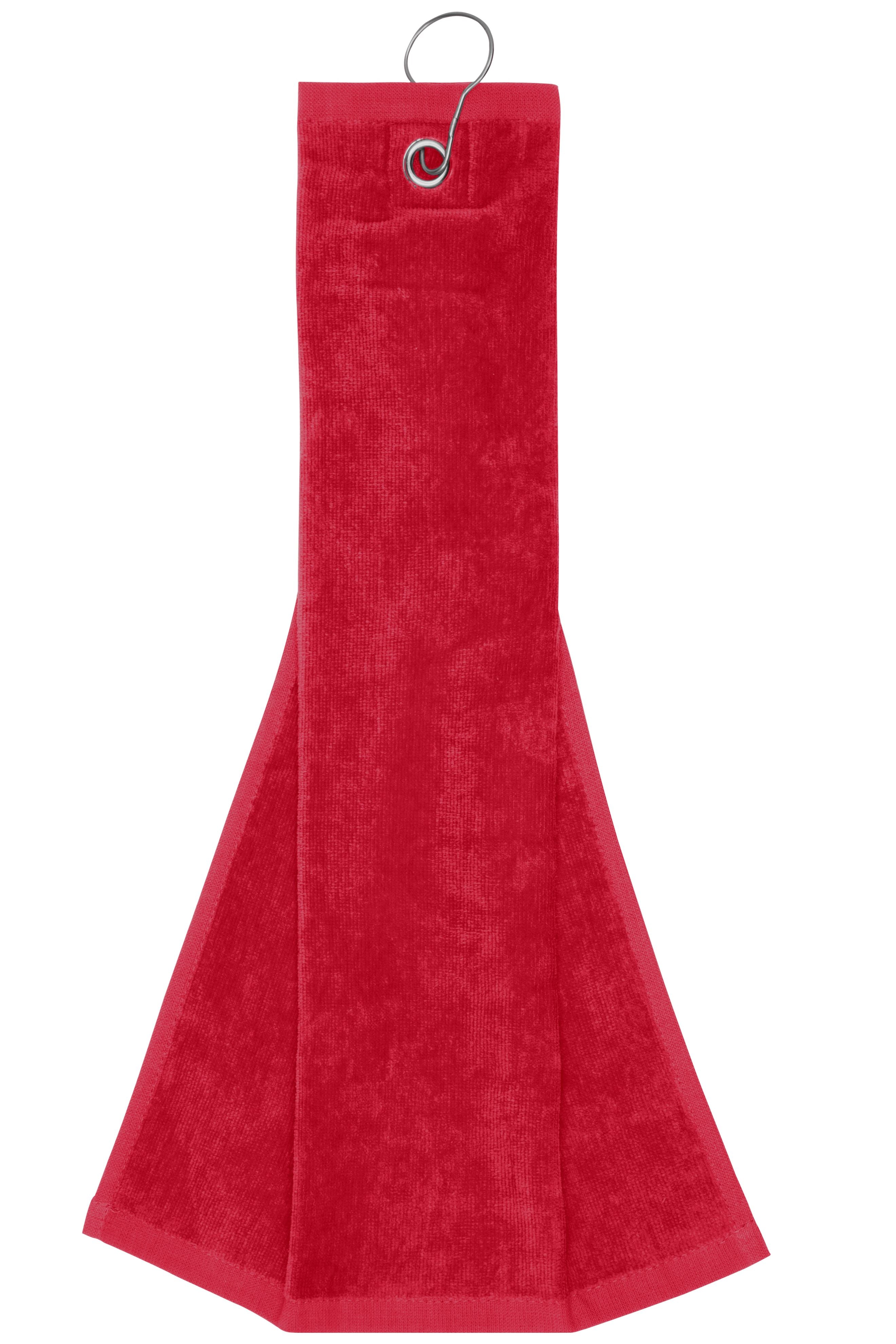 MB432 - Golf Towel in red Größe one size von Daiber