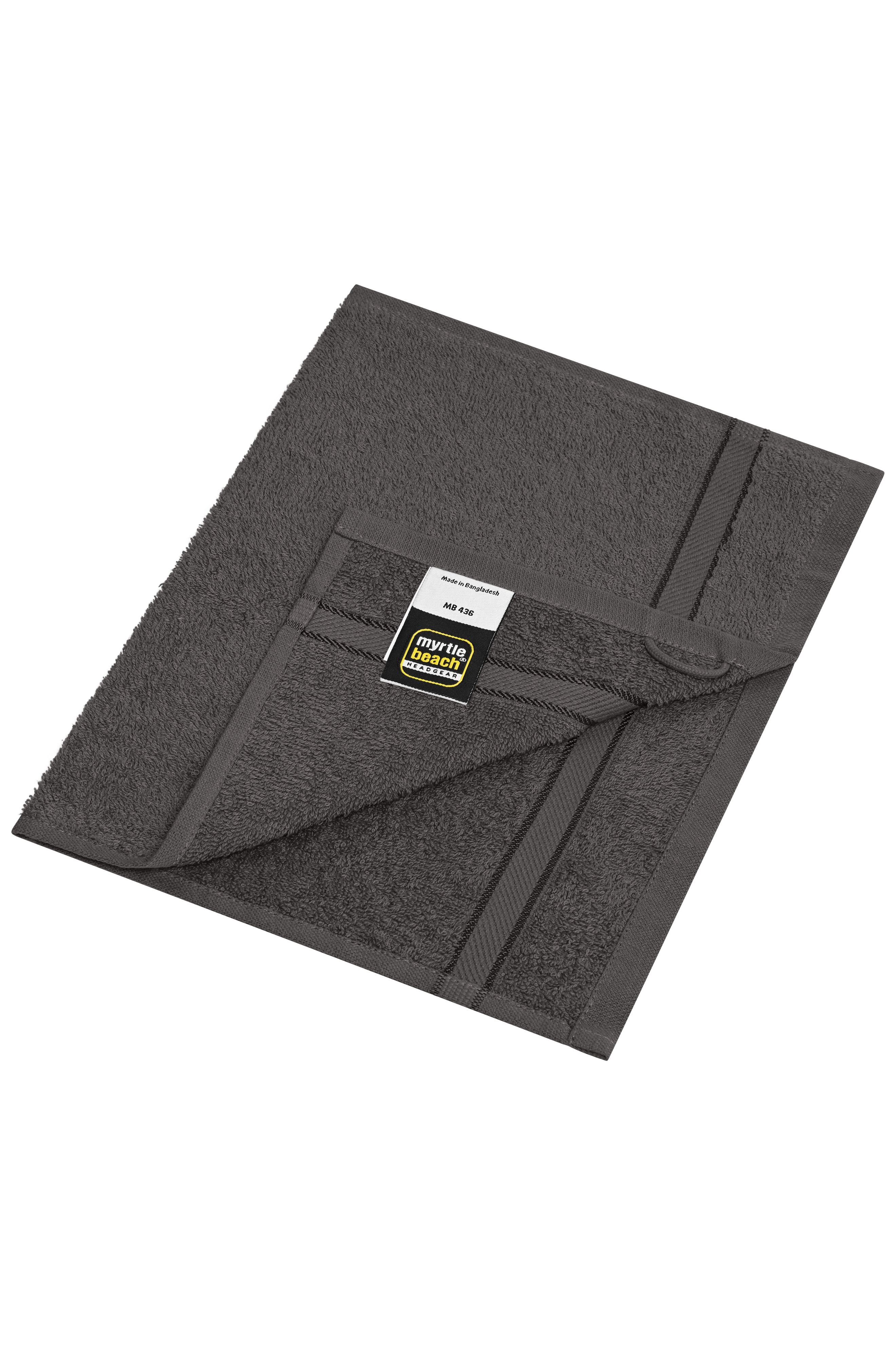 MB436 - Guest Towel in graphite Größe 30 x 50 cm von Daiber
